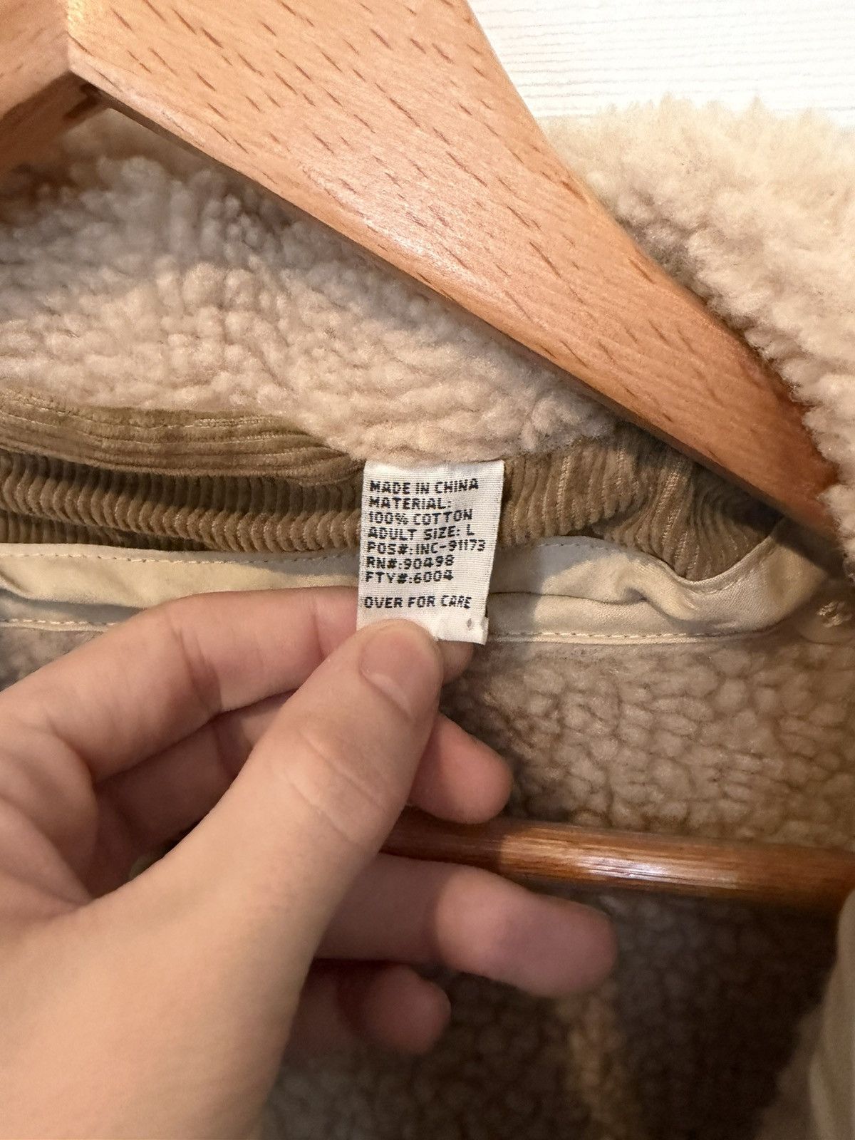 Other Corduroy Sherpa Lined Trucker Jacket Tan Beige Size Large Size US L / EU 52-54 / 3 - 5 Thumbnail