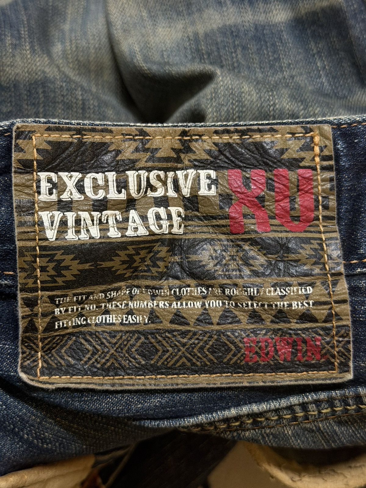 Edwin Vintage Y2K Edwin XV Faded Wash Clawmark Wide Leg Baggy Size US 36 / EU 52 - 8 Thumbnail