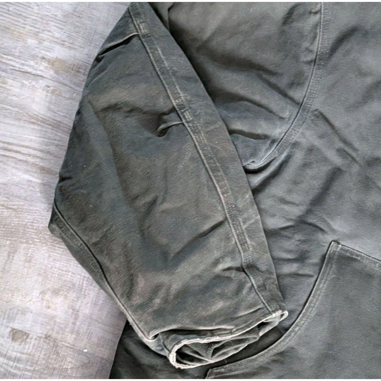 Carhartt VINTAGE Carhartt Jacket 3XLT Mens MOS Green Corduroy Collar Quilted Full Zip Lined Pockets Workwear 90s USA Detroit Arct ic Size US XXL / EU 58 / 5 - 5 Thumbnail