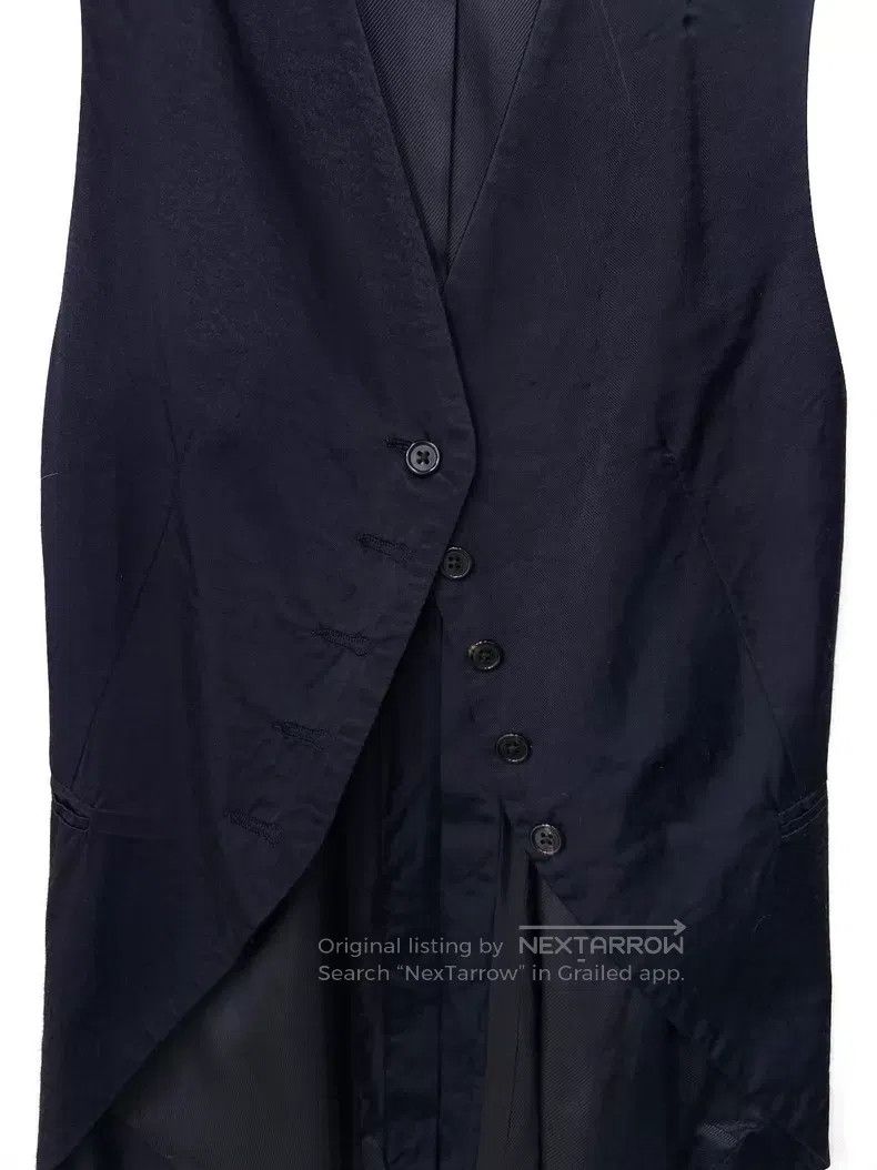 Ann Demeulemeester Ann Demeulemeester Spring/Summer Glossy Long Vest Size XS / US 0-2 / IT 36-38 - 4 Thumbnail