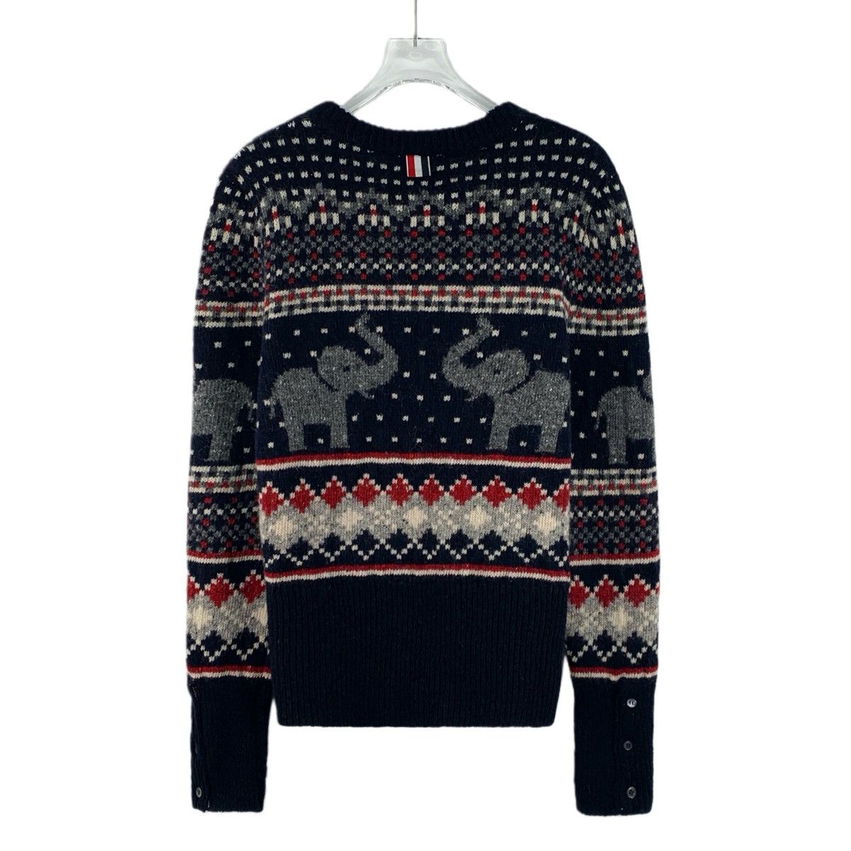 Thom Browne Thom Browne Color Wool Long Sleeve Knit Sweater K26WX Size S / US 4 / IT 40 - 2 Thumbnail