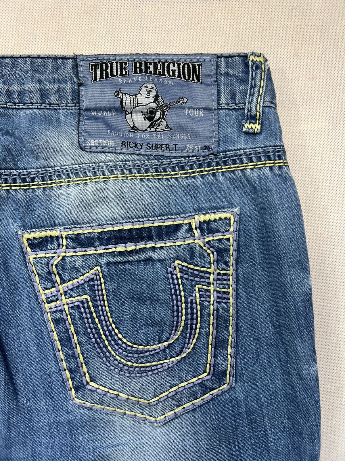 True Religion Baggy Pants True Religion hip hop drip blue jeans y2k Size US 40 / EU 56 - 3 Thumbnail