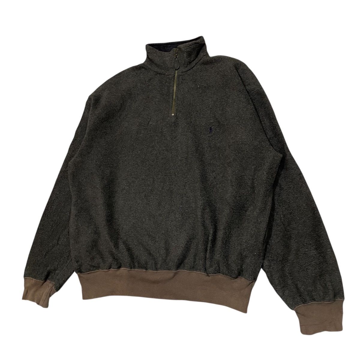 Polo Ralph Lauren Vintage Polo Ralph Lauren Fleece Quarter-Zip Pullover Size US M / EU 48-50 / 2 - 2 Thumbnail