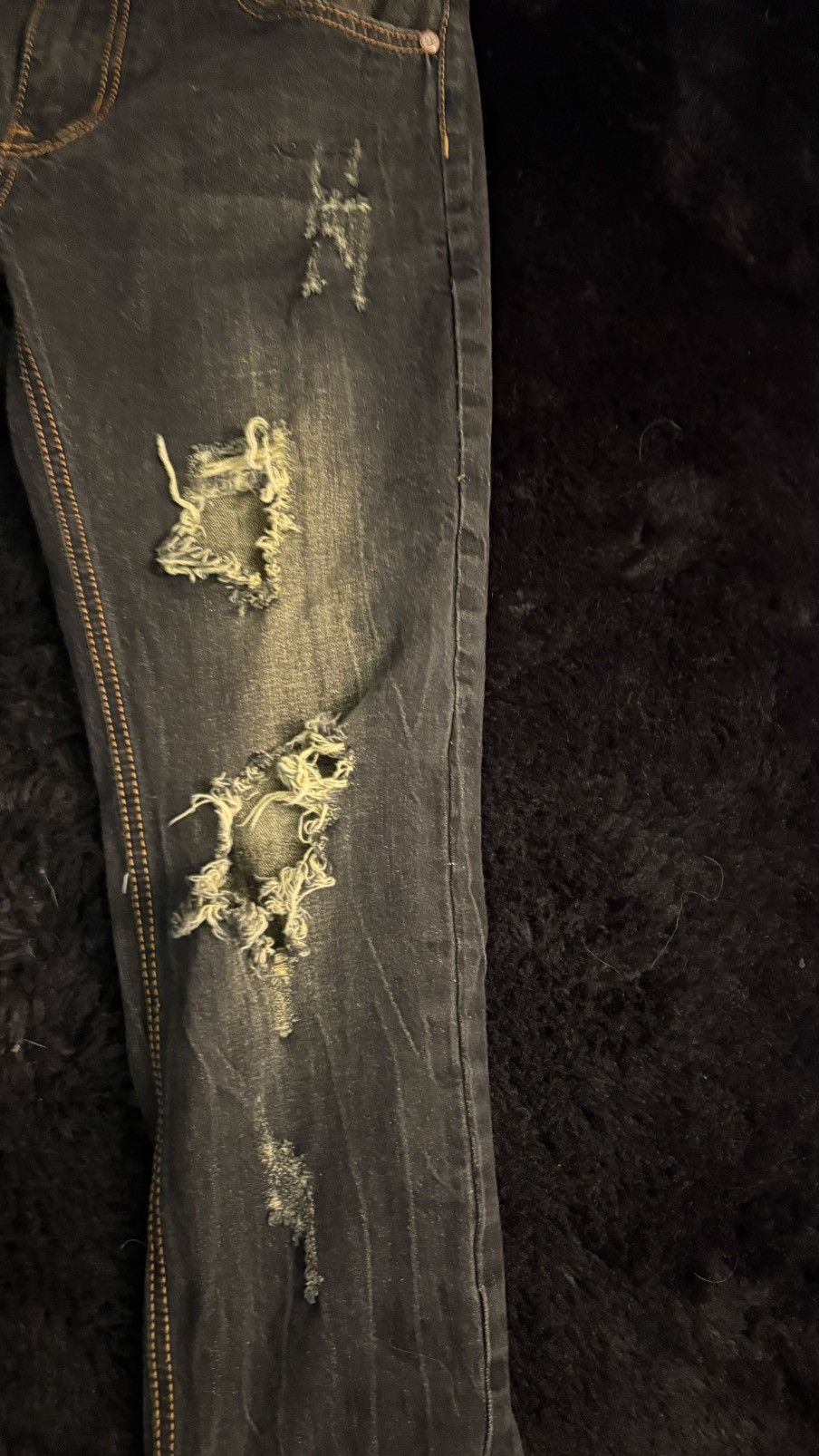 Other Brown ripped high quality jeans Size US 30 / EU 46 - 2 Thumbnail