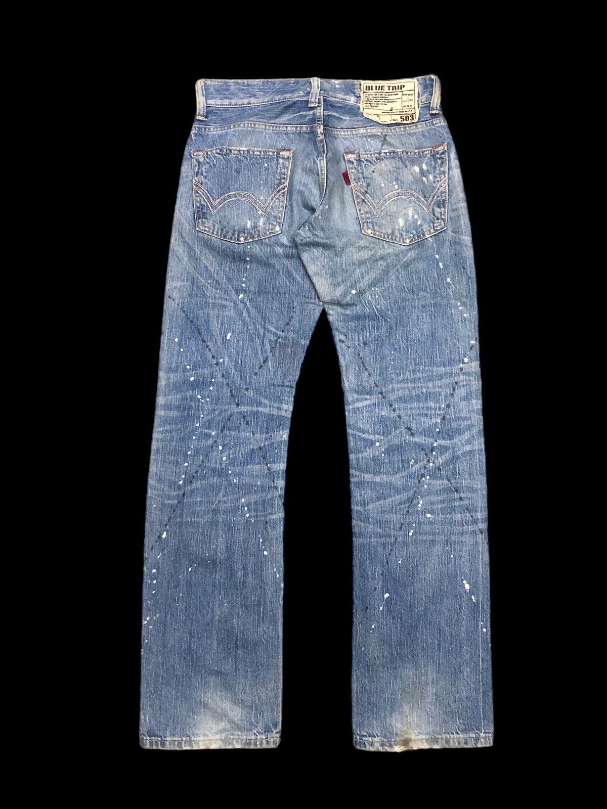 Edwin SPLATTER PAINT DISTRESSED DENIM Size US 30 / EU 46 - 2 Thumbnail