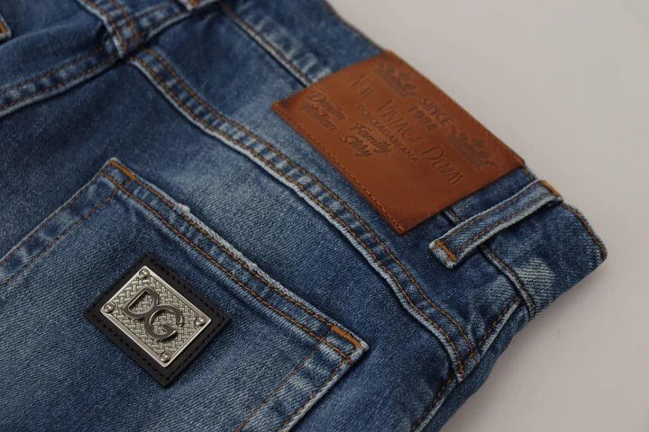 Dolce & Gabbana o1y0125 Denim Short in Blue Size US 40 / EU 56 - 6 Thumbnail