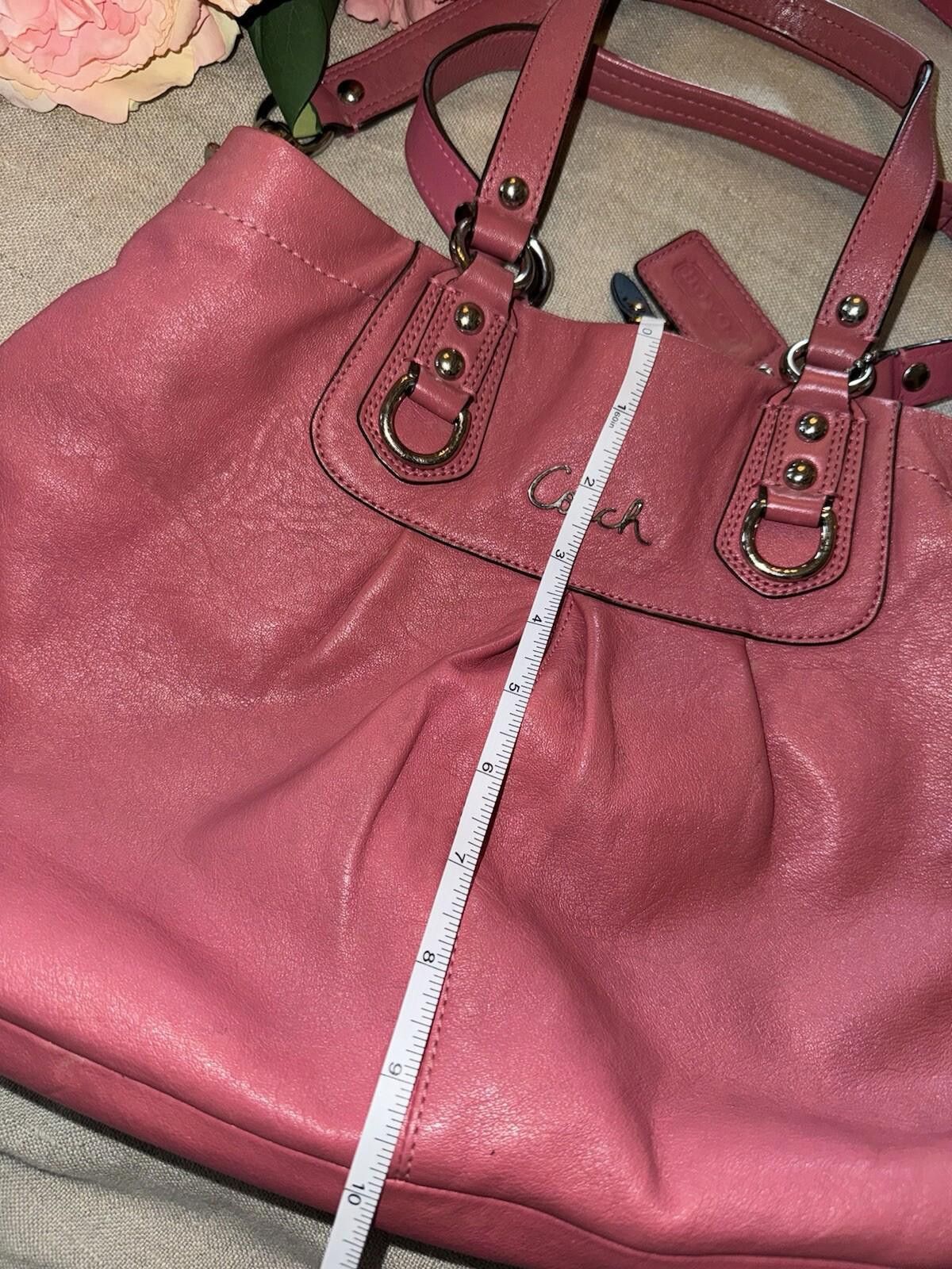 Coach Coach Hand Bag Purse Tote Satchel Soft Pink Leather Size ONE SIZE - 5 Thumbnail
