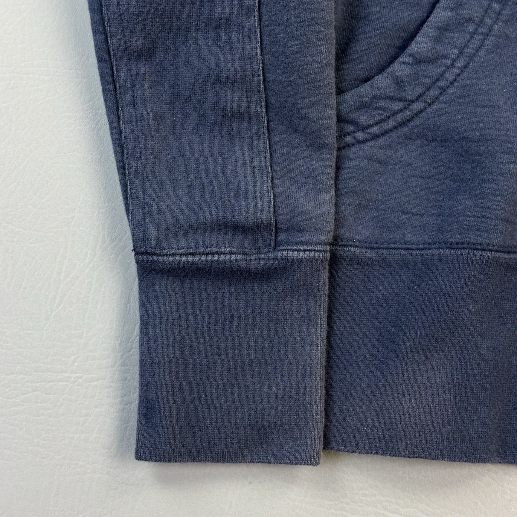 Vintage American Giant Hoodie Women's Small Blue Full Zip Heavyweight Workwear USA Made Size S / US 4 / IT 40 - 2 Thumbnail
