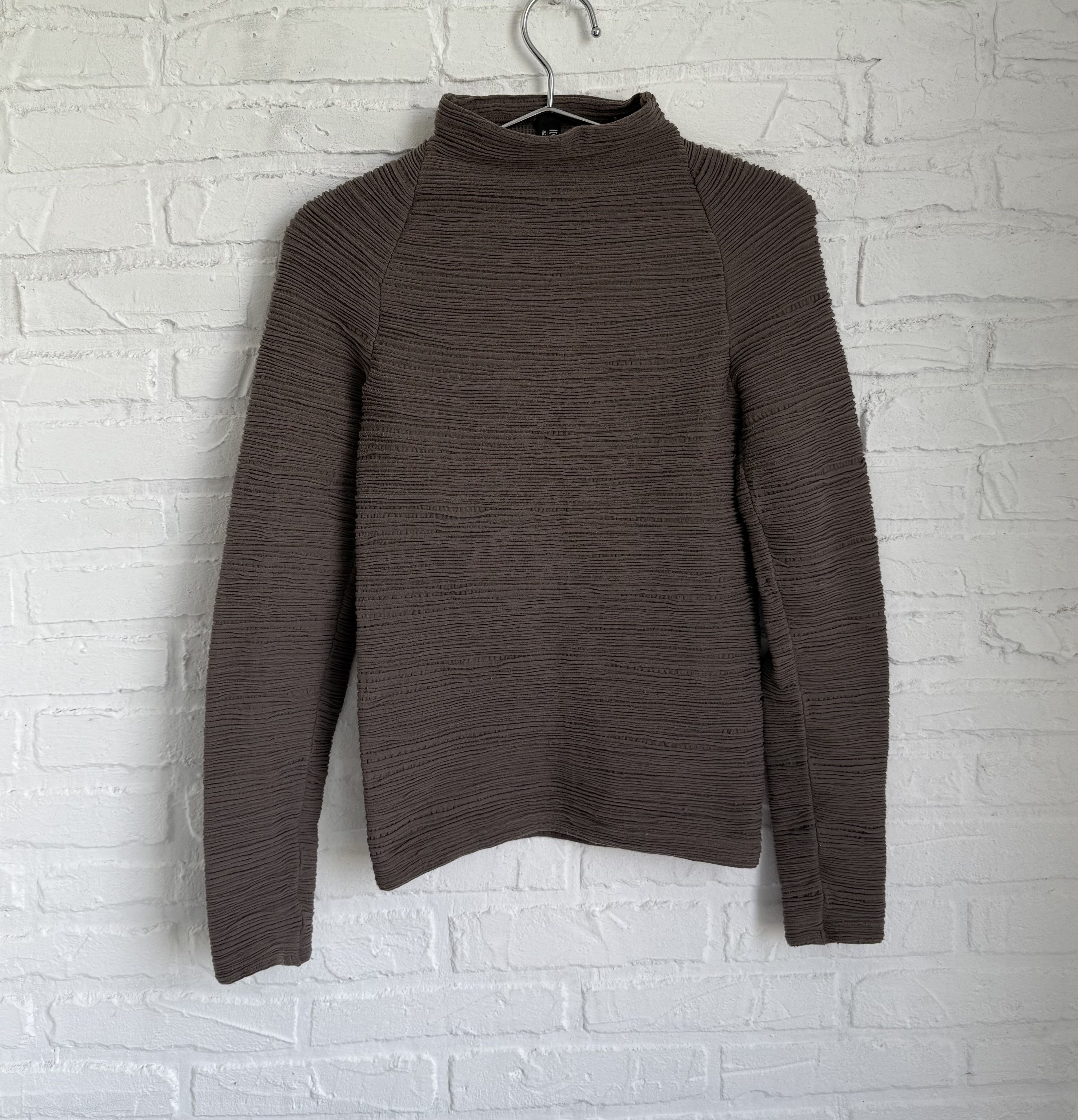 Designer × Wolford Wolford avant garde wool pleats sweatshirt Size S / US 4 / IT 40 - 1 Thumbnail