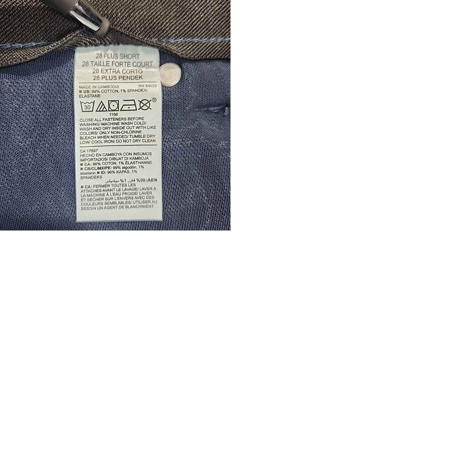 Old Navy VINTAGE Old Navy Women Plus Size 28 Short Power Slim Straight High Rise Distressed Jeans Size 28" / US 6 / IT 42 - 10 Thumbnail