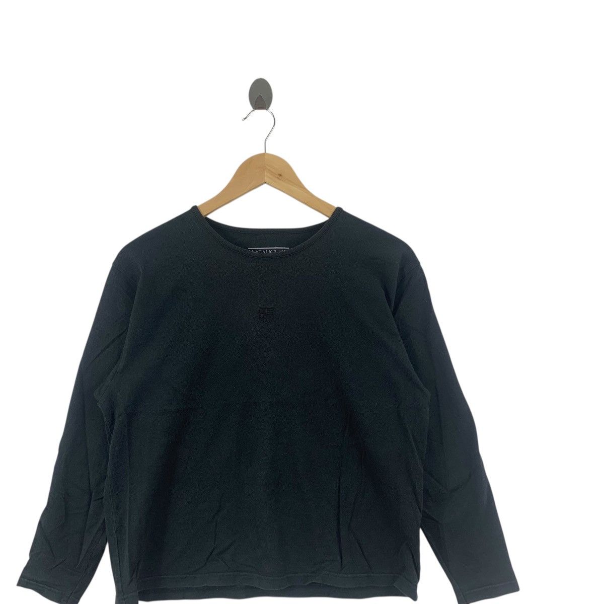 J.McLaughlin Vintage J.MCLAUGHLIN Center Embroidered Logo Tee Shirt Top Size M / US 6-8 / IT 42-44 - 4 Thumbnail