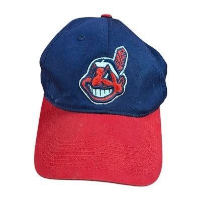 Other Vintage Cleveland Indians Hat Cap Snapback Navy Red MLB Chie Size ONE SIZE - 1 Thumbnail