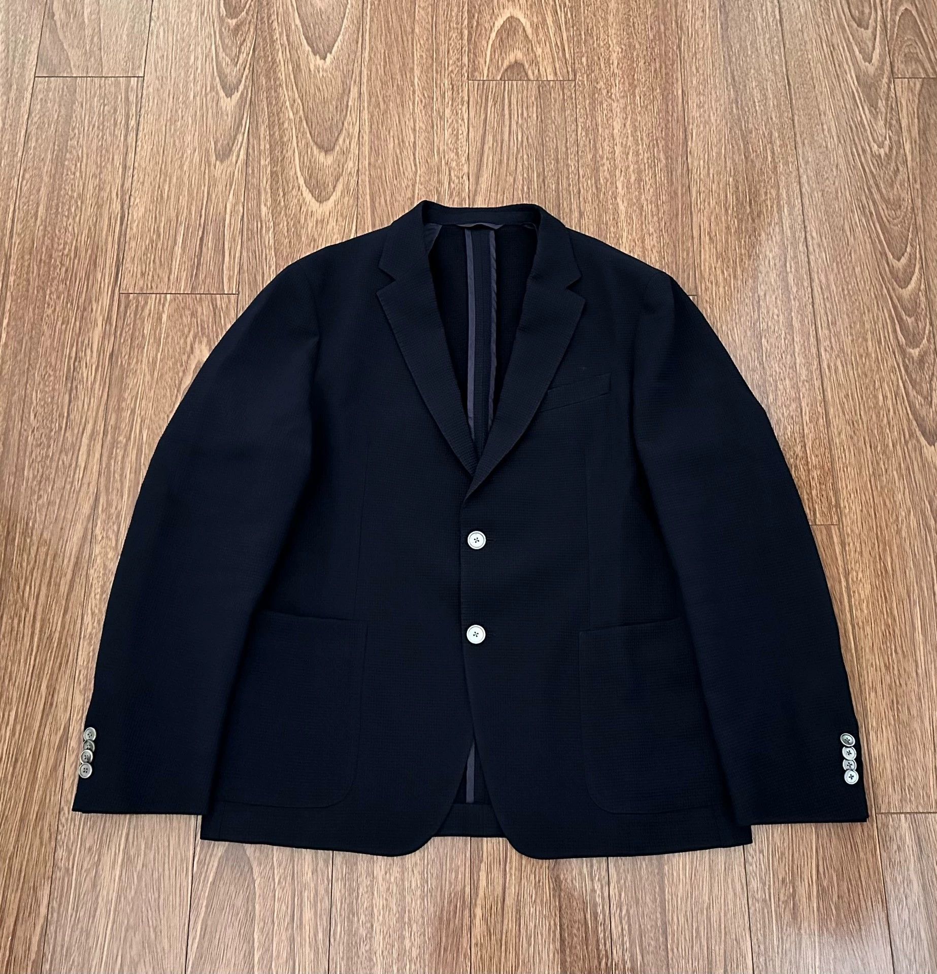 Hugo Boss HUGO BOSS Men's Grid Check Wool Blend Blazer 50 Size 50R - 1 Thumbnail