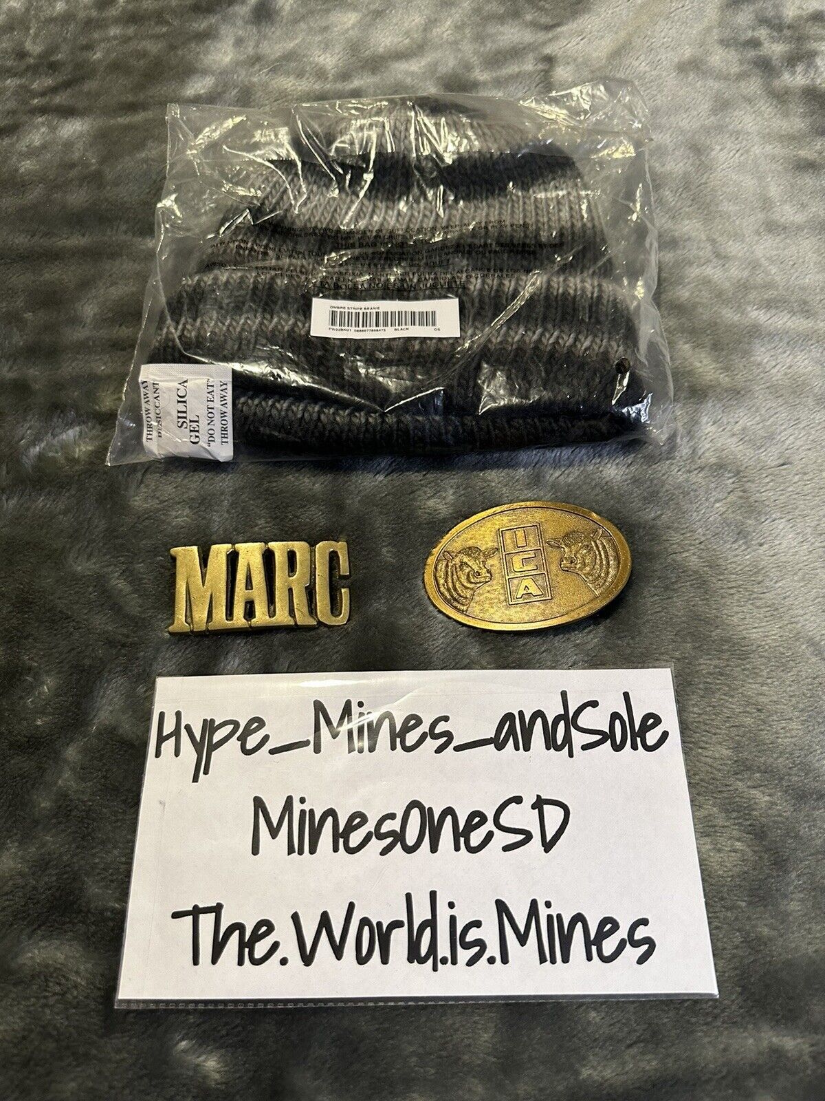 Supreme NWT Supreme Ombre Stripe Beanie - Black Size ONE SIZE - 4 Thumbnail
