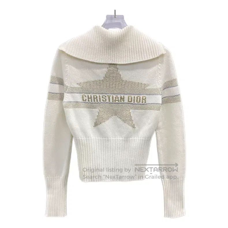 Dior Dior Beige wool five-pointed star embroidery lapel zipper Size XS / US 0-2 / IT 36-38 - 2 Thumbnail