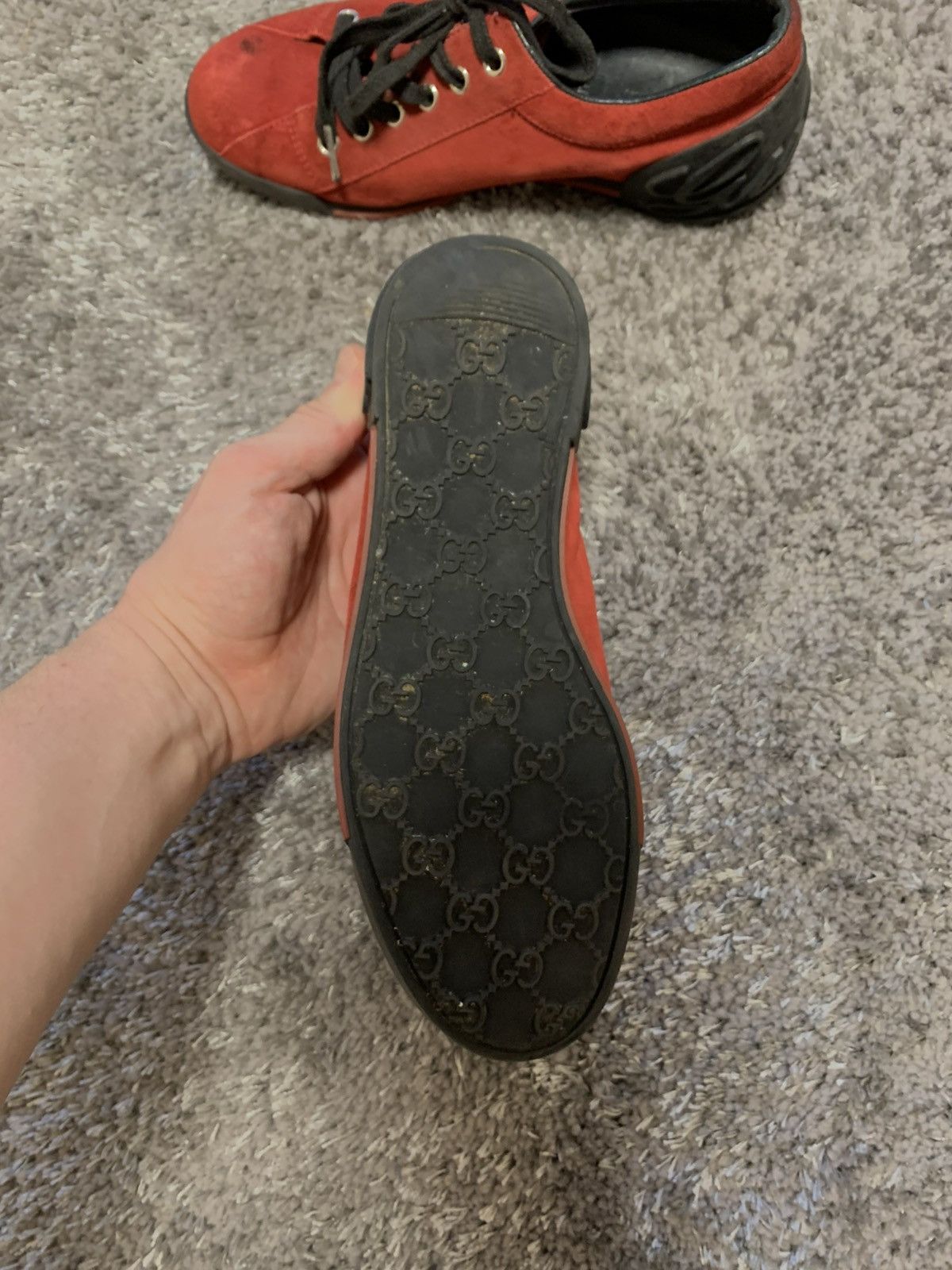 Gucci × Leather × Vintage Gucci shoes Men sneakers red Size US 7 / EU 40 - 3 Thumbnail