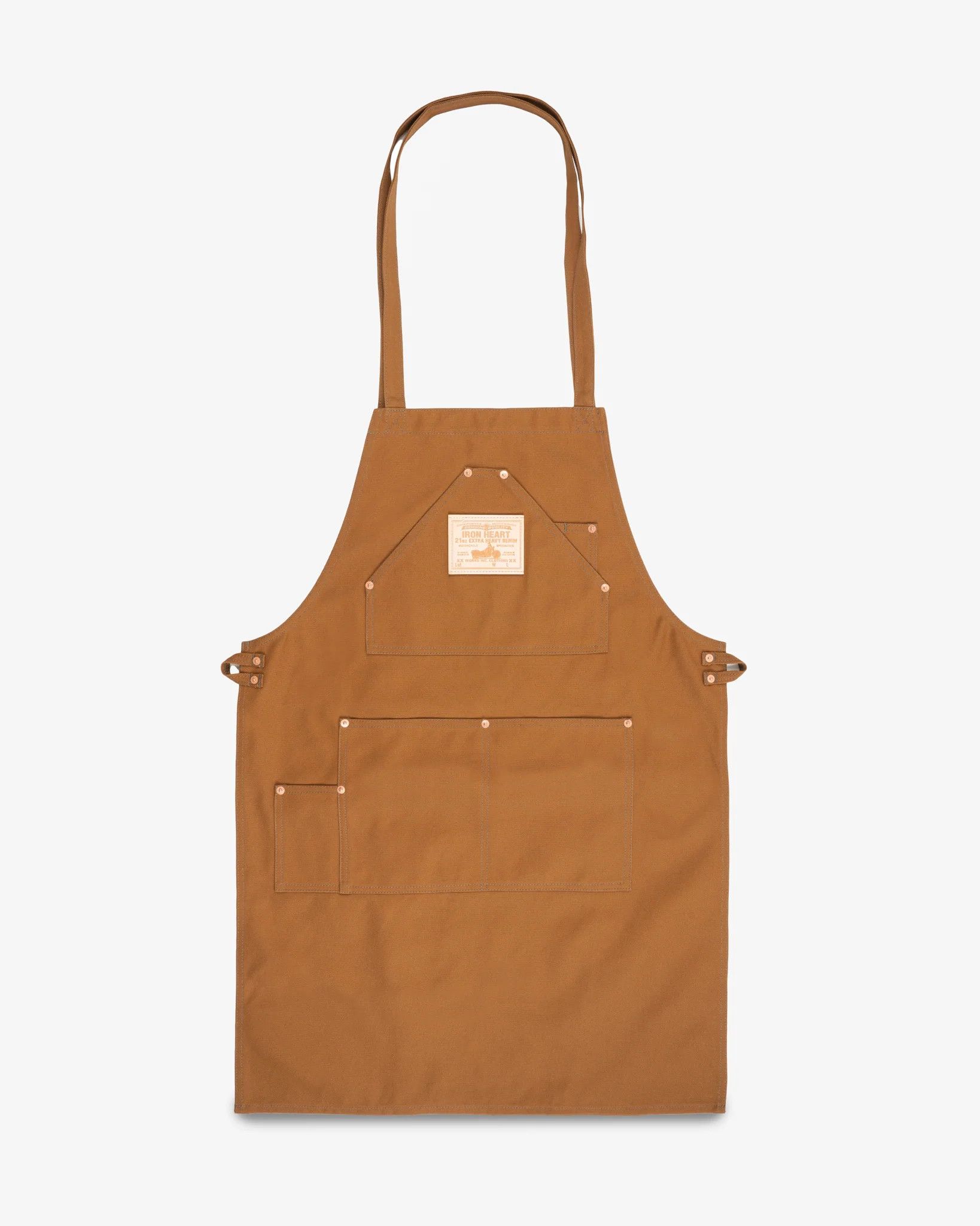 Iron Heart 17oz Cotton Duck Apron - Brown IHG-057-BRN Size ONE SIZE - 1 Thumbnail