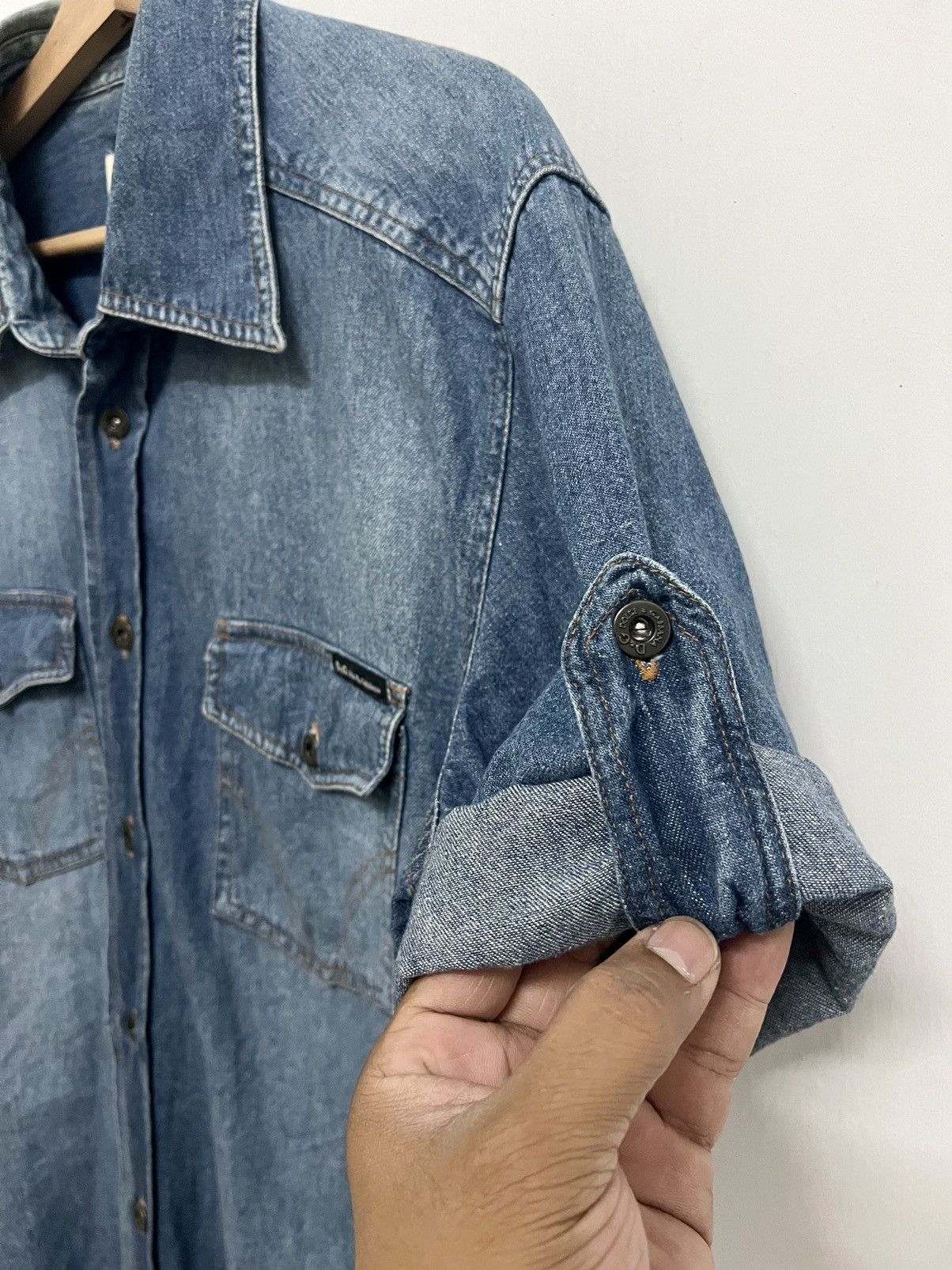 Dolce & Gabbana VINTAGE DOLCE & GABBANA DENIM SHIRT Size US XXL / EU 58 / 5 - 11 Thumbnail