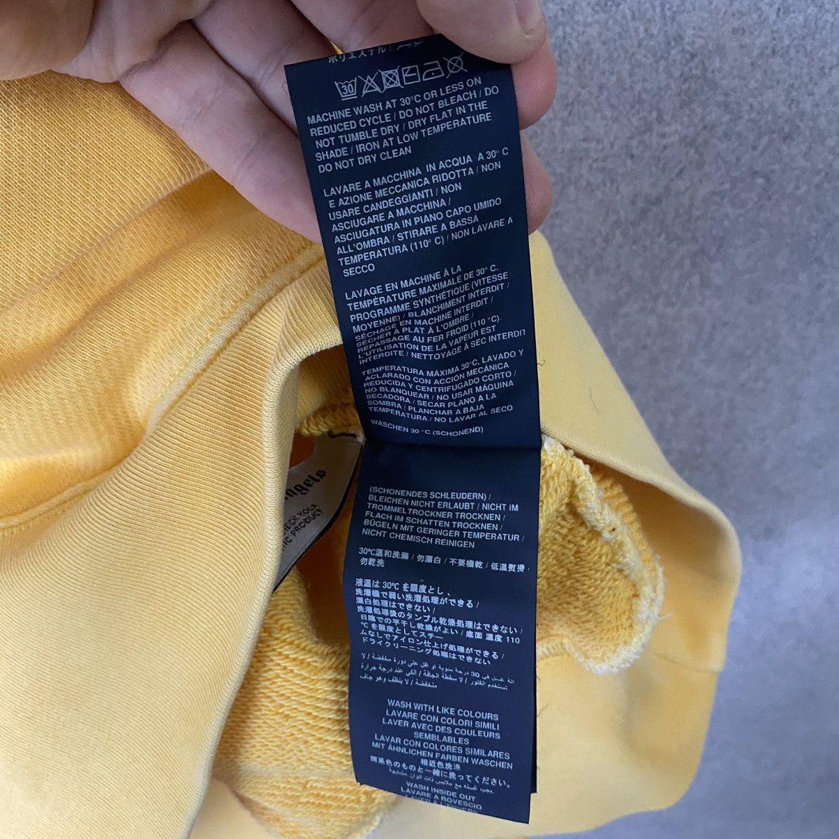 Palm Angels Palm Angels Sweatshirt Yellow S Size US S / EU 44-46 / 1 - 10 Thumbnail