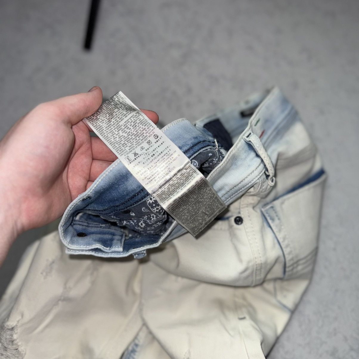 Diesel RARE Diesel Distressed Tepphar Slim Jeans Size US 31 - 19 Thumbnail