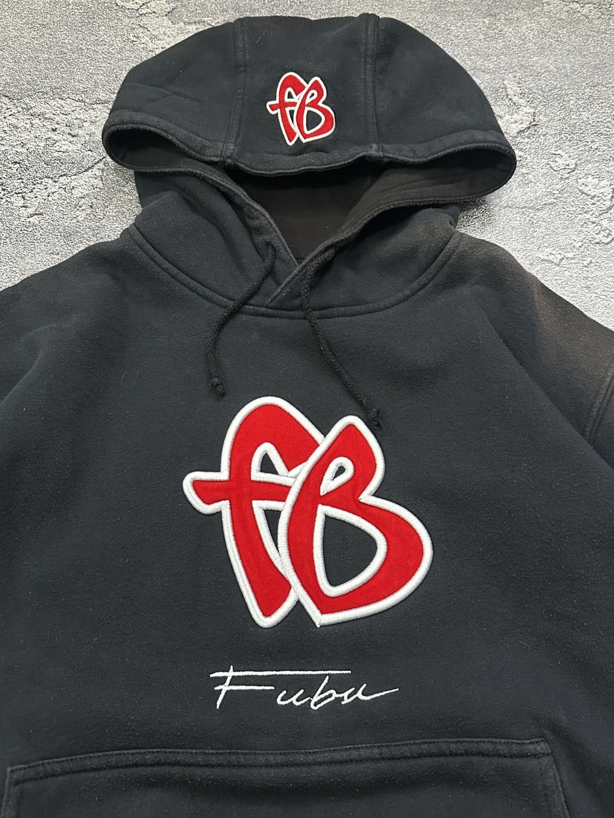 Fubu Vintage Fubu Japan Rap Hoodie Embroidered Logo Faded Size XS Size US XS / EU 42 / 0 - 7 Thumbnail