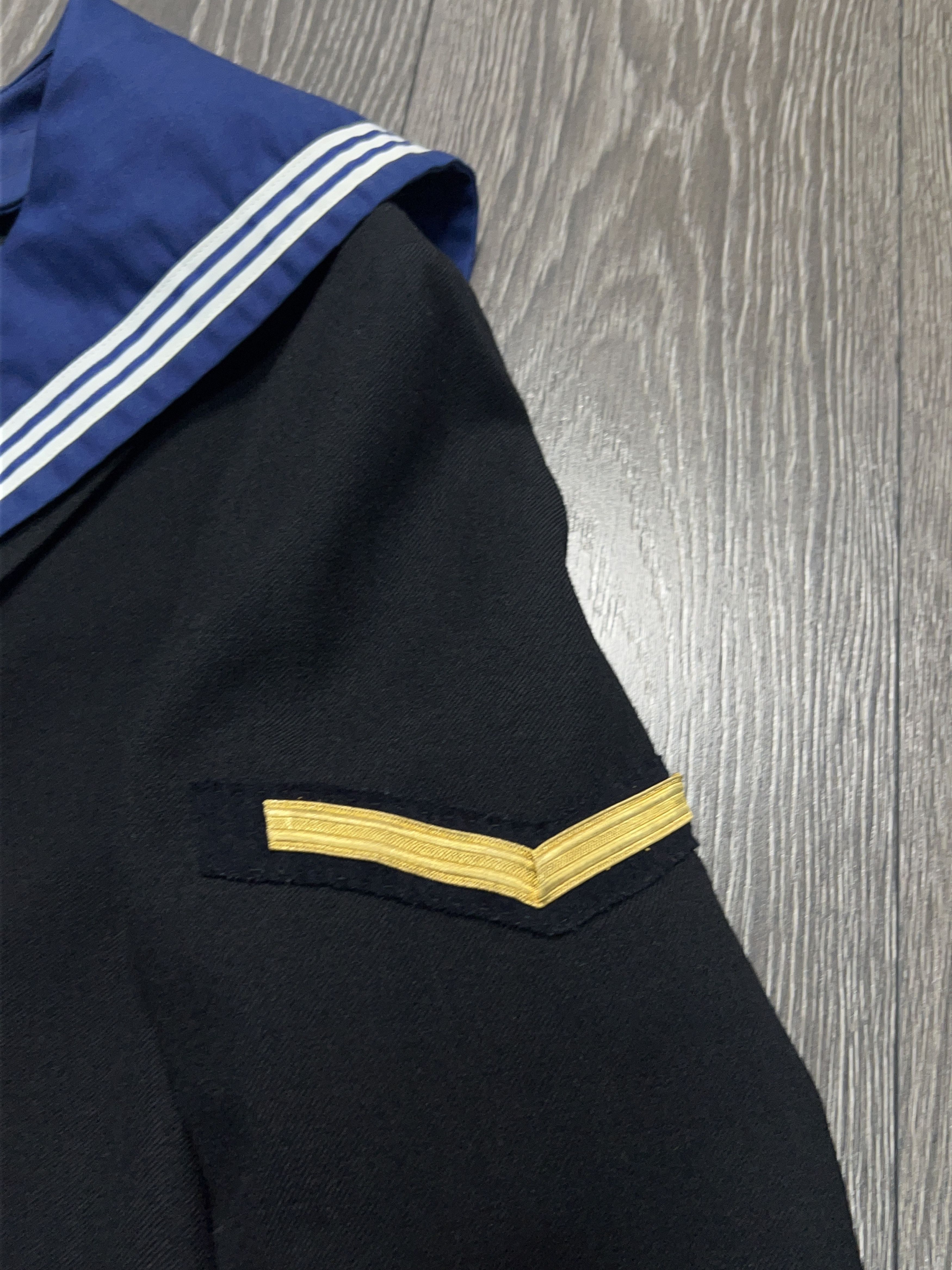 Vintage Royal British Navy Jumper Seamans Sailor Marine Sweater Size US XS / EU 42 / 0 - 6 Thumbnail