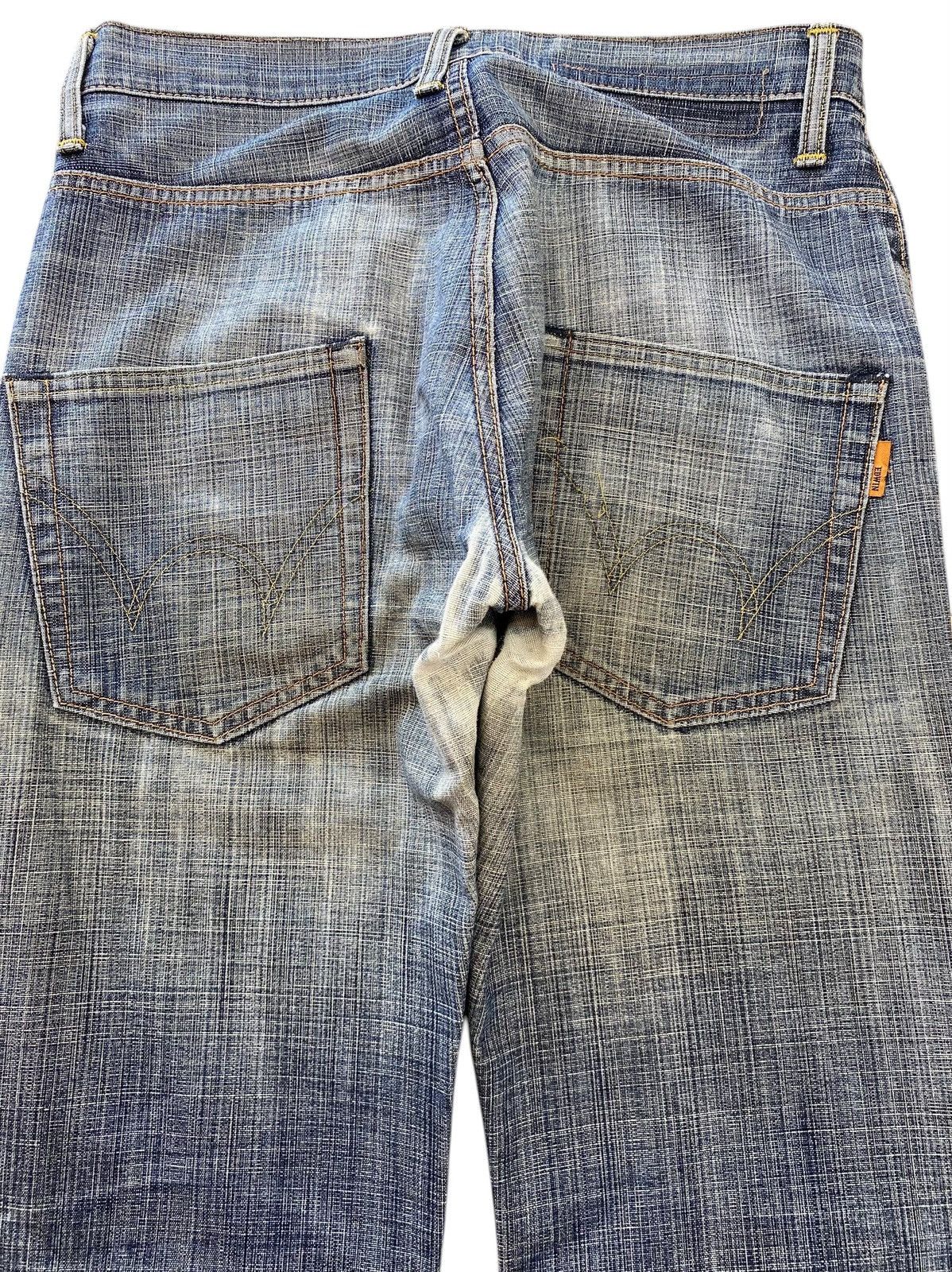Edwin Edwin Faded Blue Wash Whiskered Style Flare Jeans Size US 30 / EU 46 - 4 Thumbnail