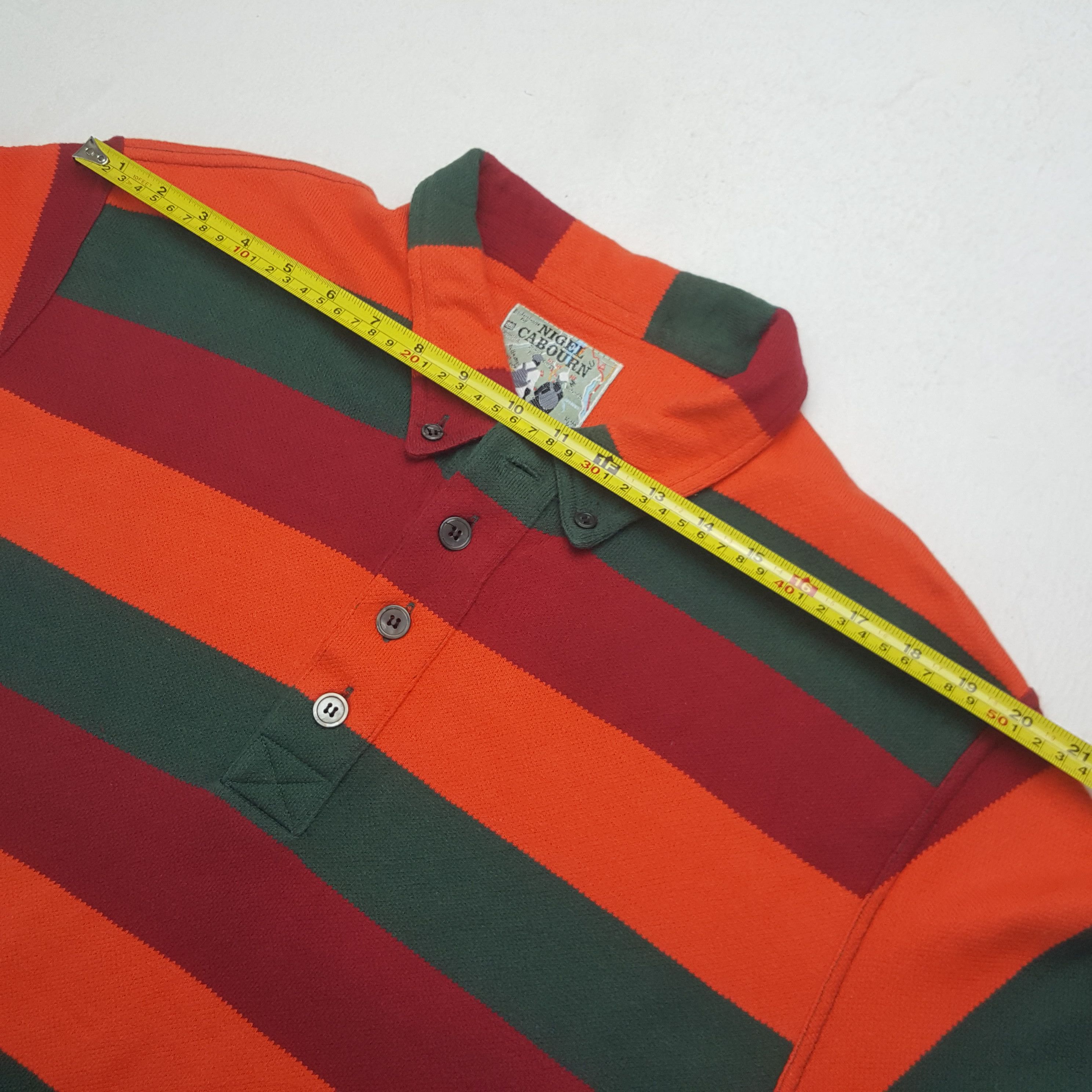 Nigel Cabourn Vintage Nigel Cabourn Designer Brand Stripes Polos RR1 Size US M / EU 48-50 / 2 - 5 Thumbnail