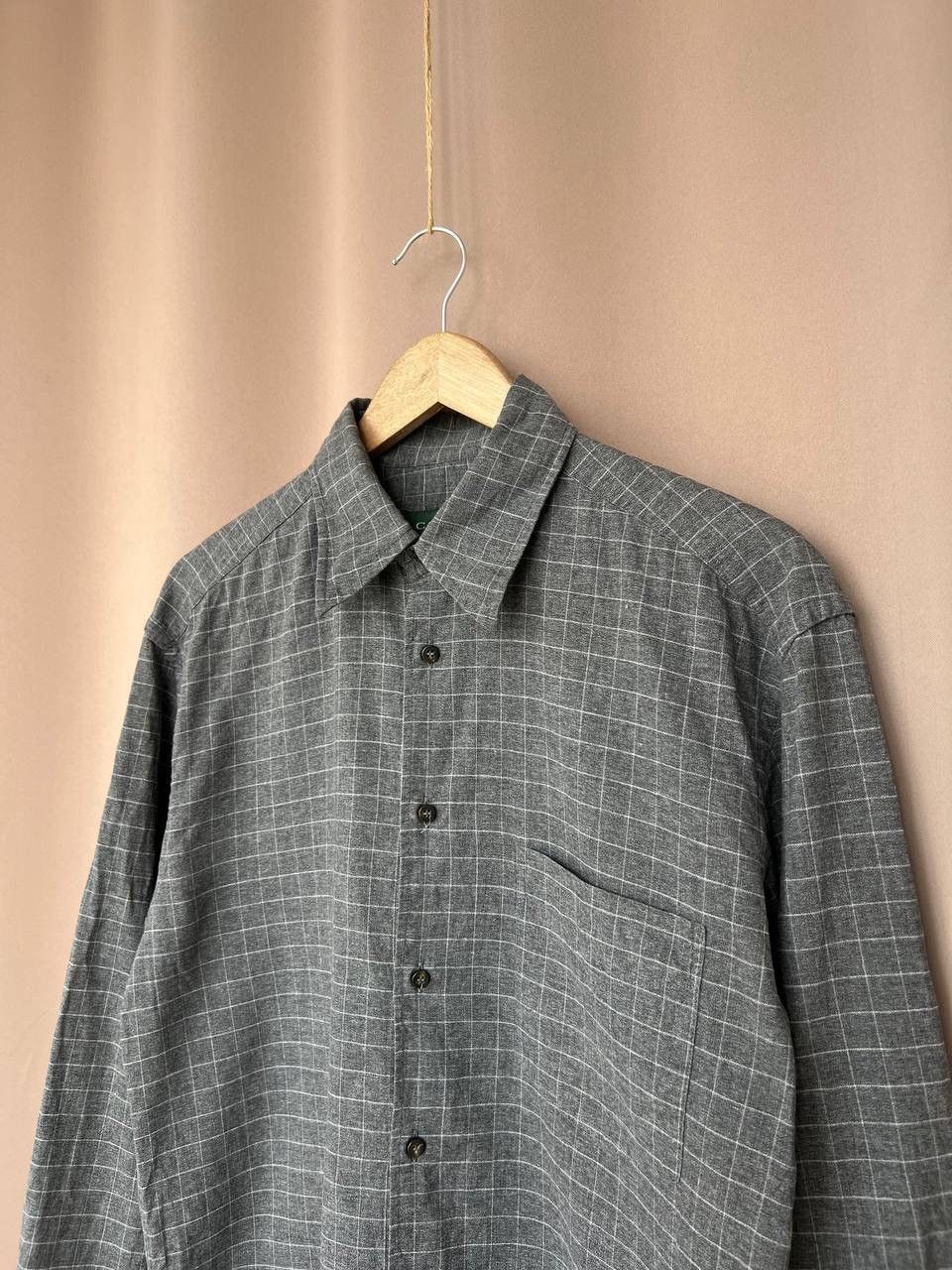Canali Canali Green Label Check Button Down Shirt Mens Size 39 (M) Size US M / EU 48-50 / 2 - 4 Thumbnail