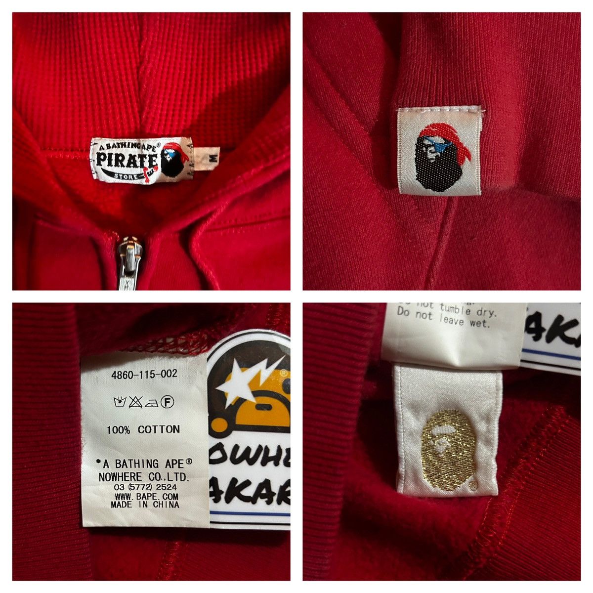 Bape Bape Pirates Zip Up Hoodie Size US M / EU 48-50 / 2 - 6 Thumbnail