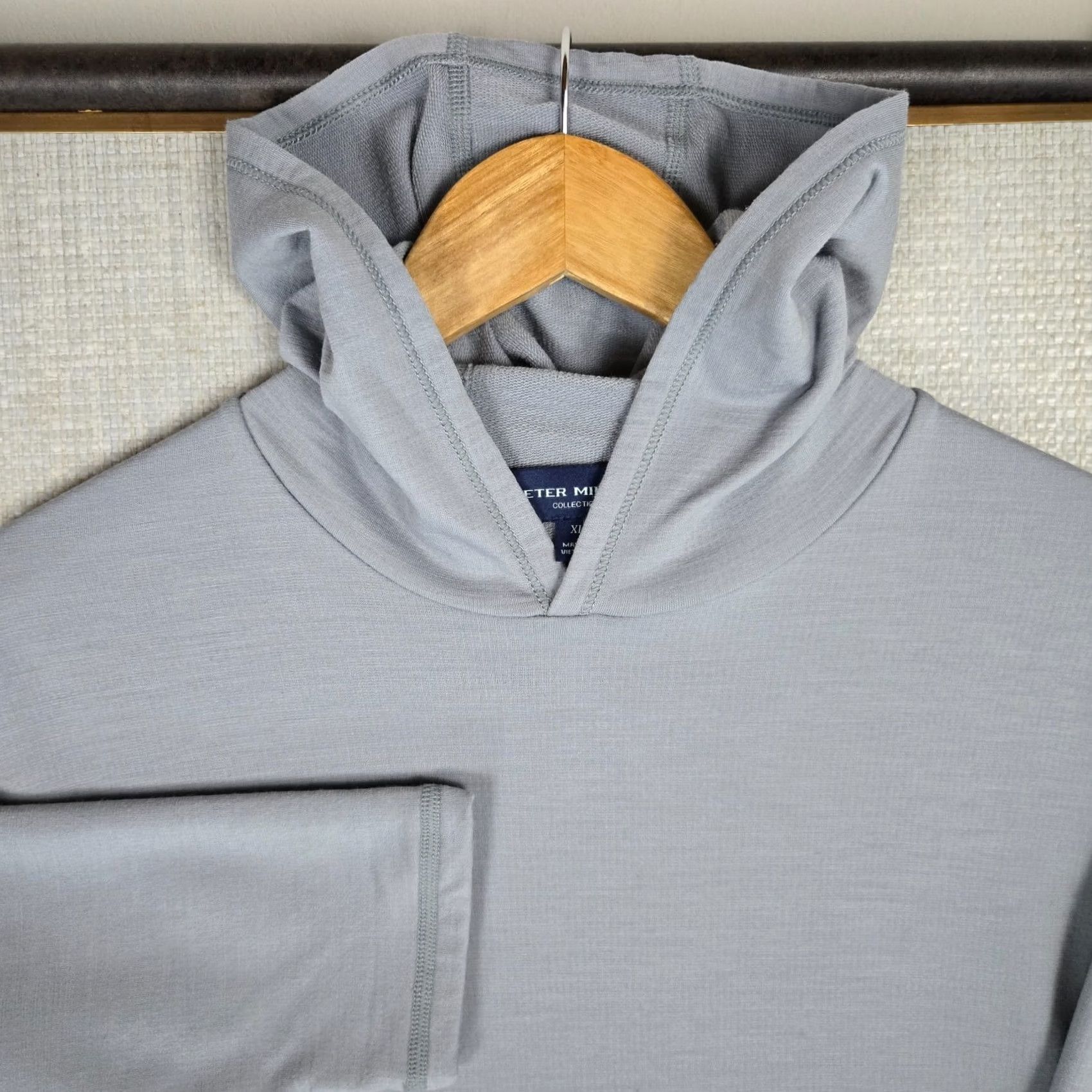 Peter Millar Peter Millar Mens Sz XL Performance Merino Wool Hoodie Sweater Golf Gray Size US XL / EU 56 / 4 - 3 Thumbnail