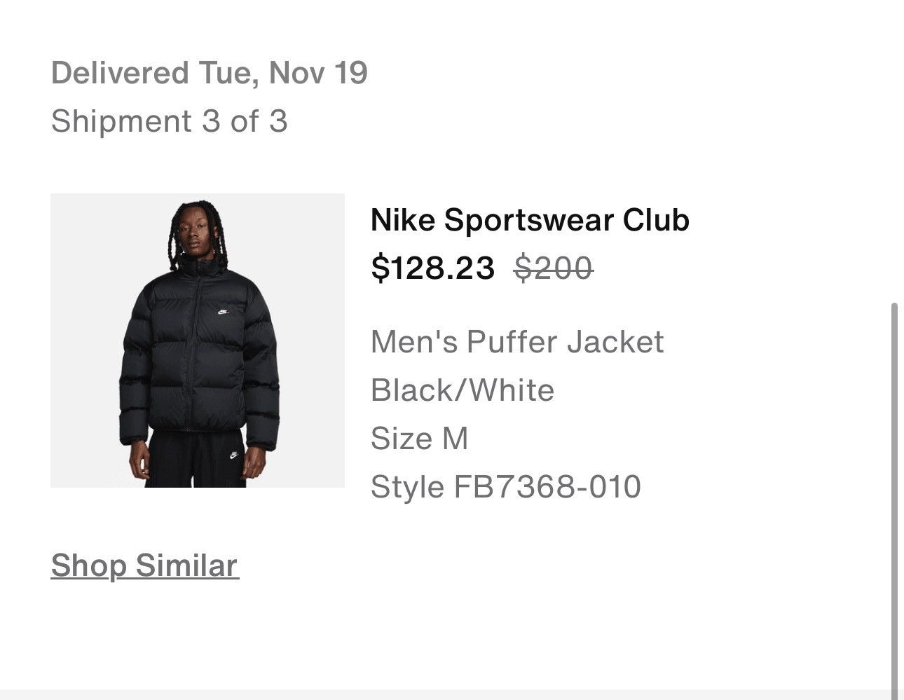 Nike Nike Puffer Jacket Size US M / EU 48-50 / 2 - 9 Thumbnail