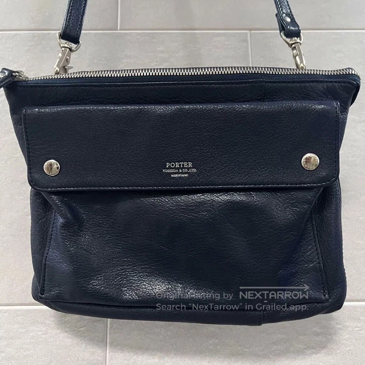 Porter porter rambler leather shoulder bag with logo. Size ONE SIZE - 2 Thumbnail