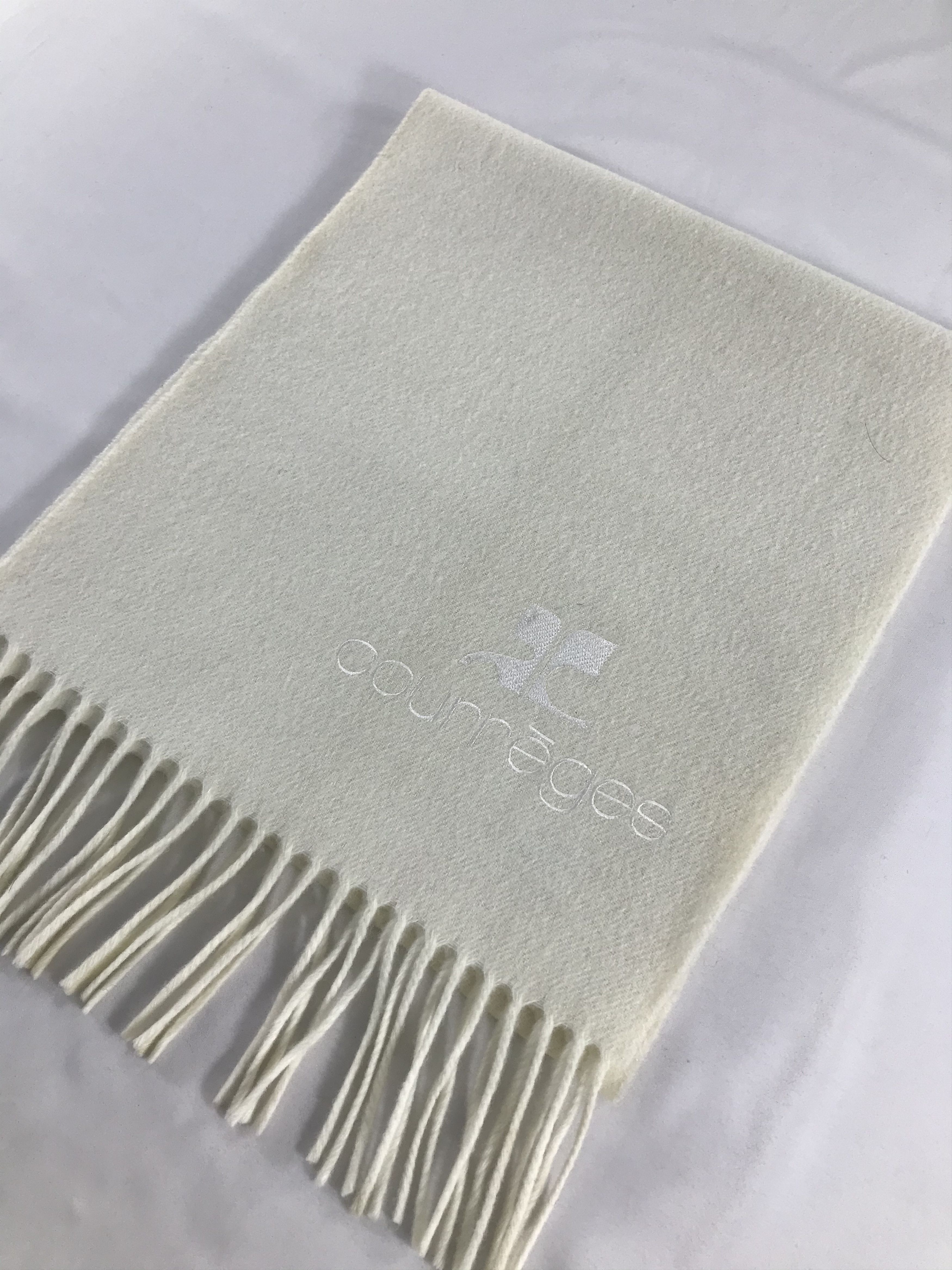 Courreges Courreges Wool Scarf Muffler V402 Size ONE SIZE - 3 Thumbnail