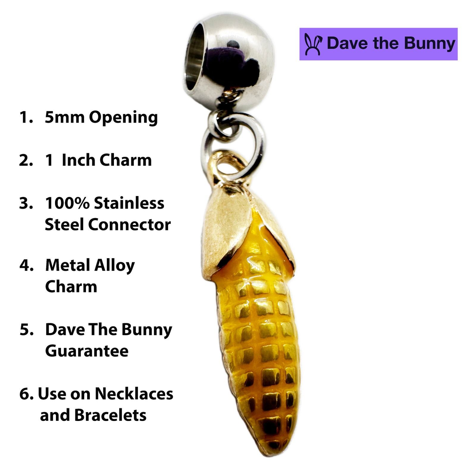 & Other Stories Corn Cob Necklace Food Vegetable Pendant Jewelry Size ONE SIZE - 2 Thumbnail