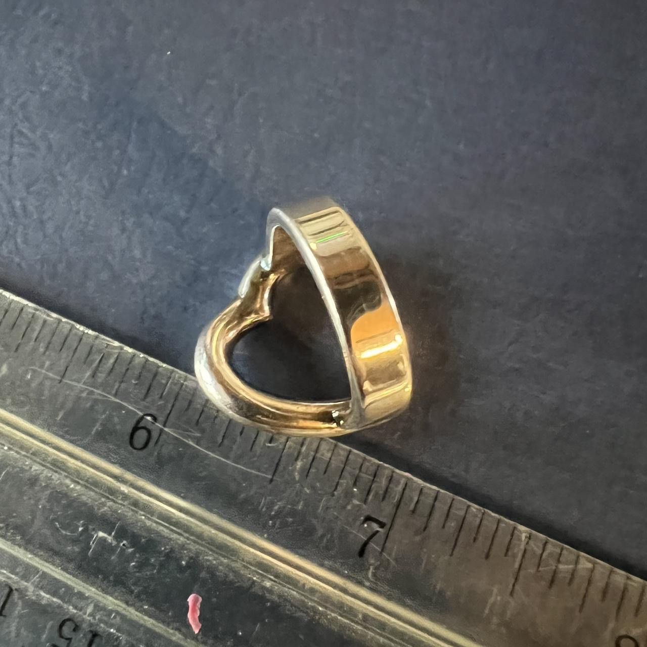 Other Idole De Christofle Sterling Silver Heart Ring Size ONE SIZE - 4 Thumbnail