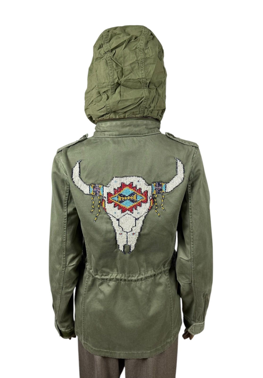 Denim & Supply Ralph Lauren Denim&Supply Ralph Lauren Beaded Steer Head Field Army Jacke Size S / US 4 / IT 40 - 11 Thumbnail