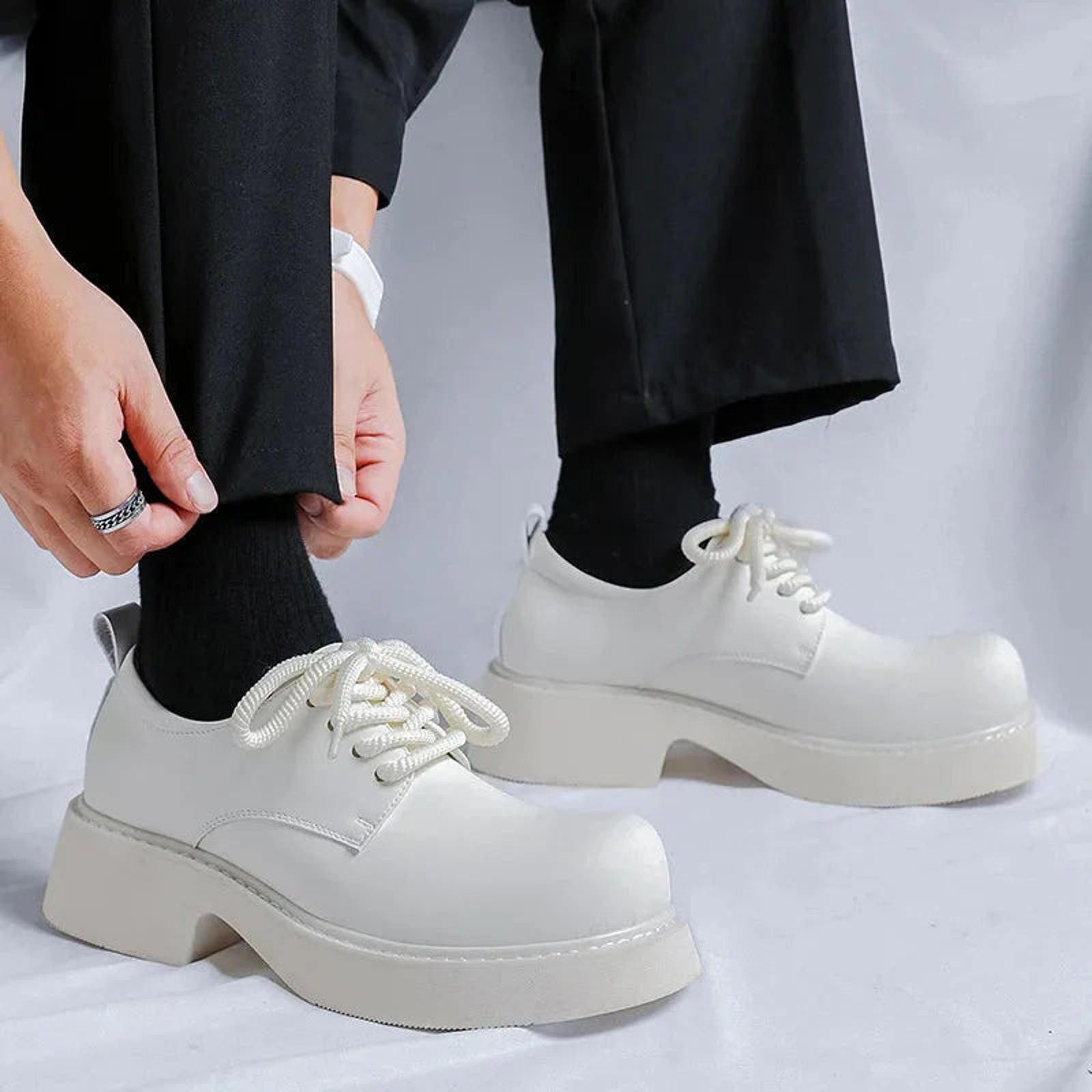 Other Okcheon Matt Chunky Lace Shoes Size ONE SIZE - 3 Thumbnail