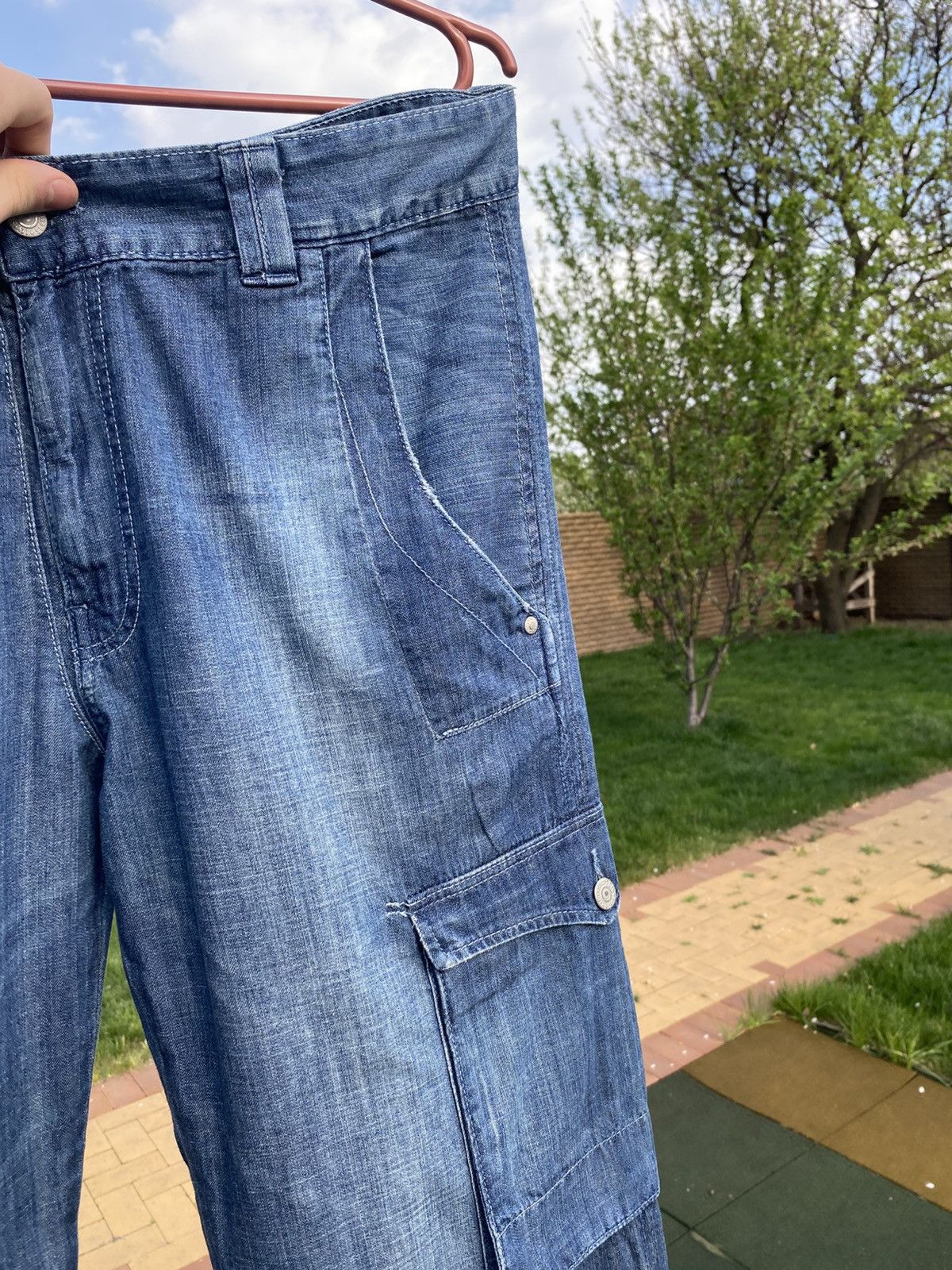 Levi's × Vintage Levi’s 617 Vintage Cargo Jeans, Y2K Levi’s Utility Denim, Size US 34 / EU 50 - 11 Thumbnail