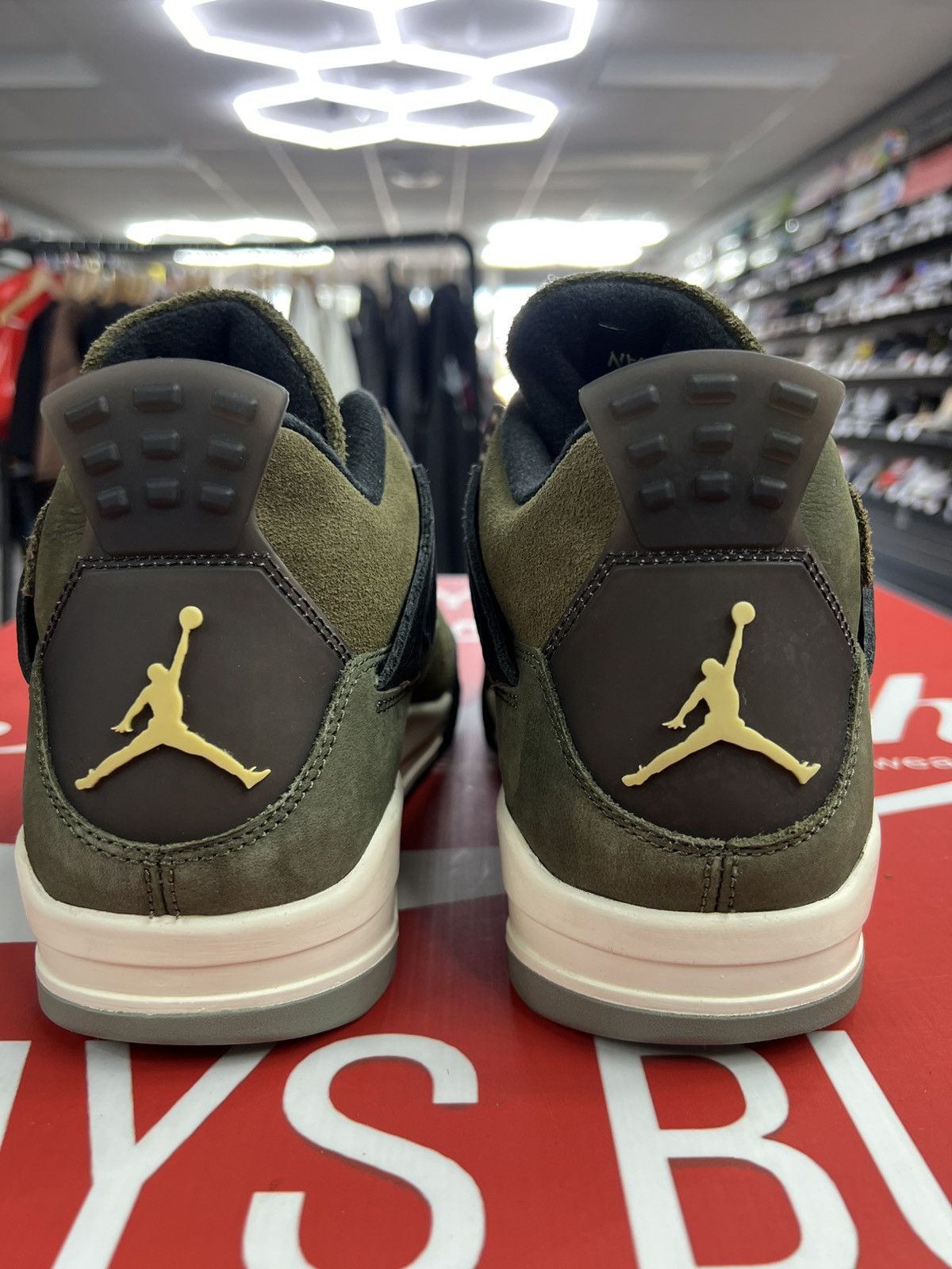 Jordan Brand Air Jordan 4 Craft Olive Size 12 Size US 12 / EU 45 - 5 Thumbnail