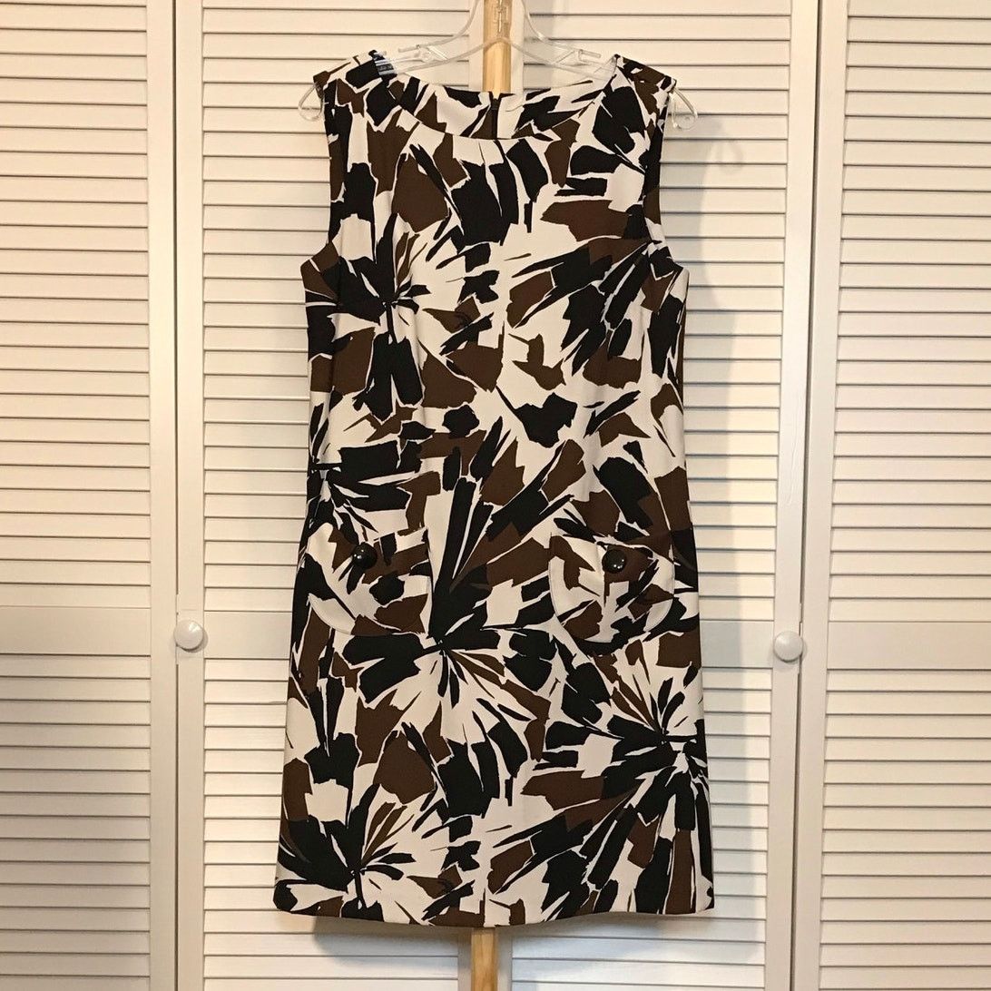 Other Scarlett Floral Pleated Stretch Knit A-Line Midi Dress 8 Size M / US 6-8 / IT 42-44 - 2 Thumbnail