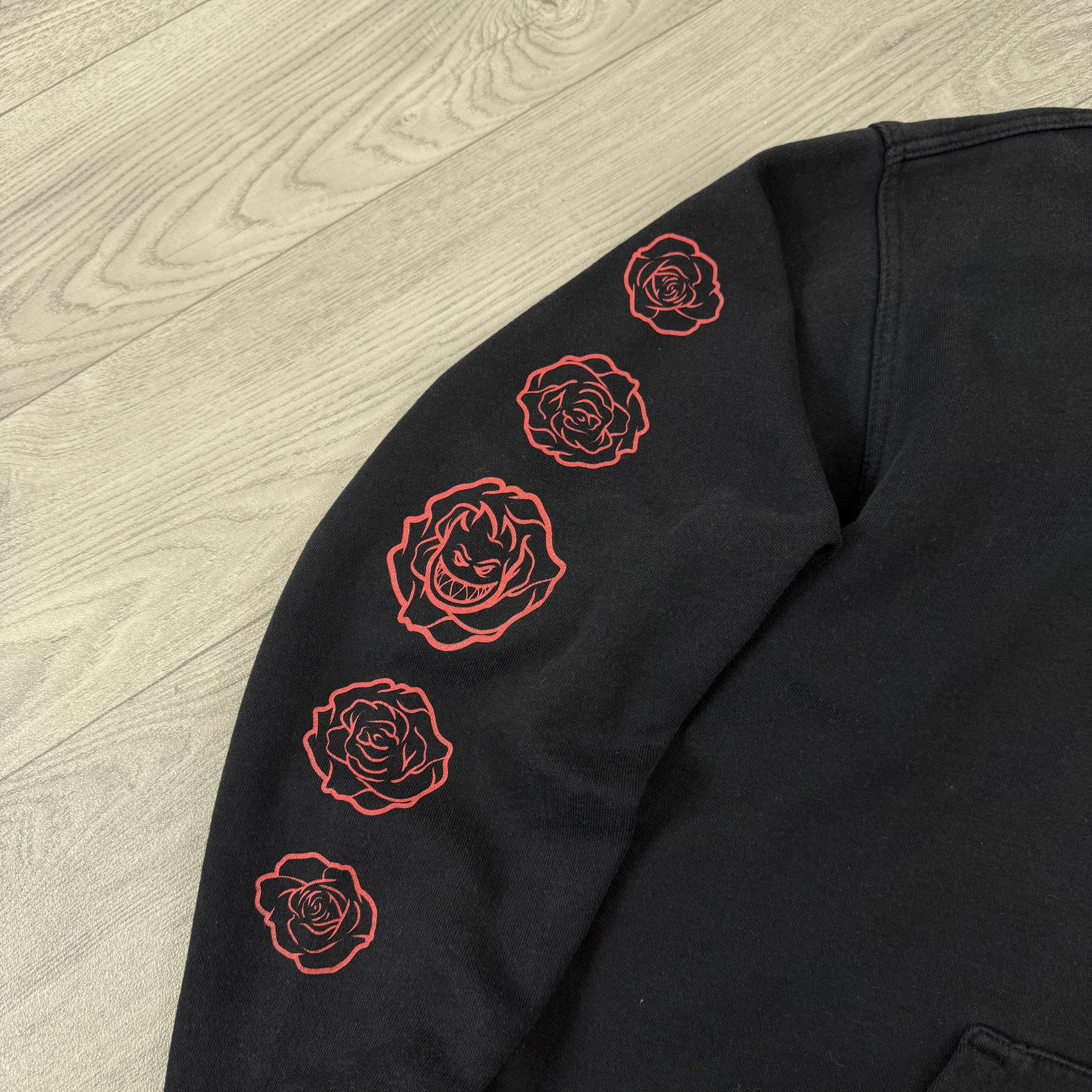 Spitfire Vintage Spitfire Rose Graphic Black Hoodie Hooded Sweat Size US L / EU 52-54 / 3 - 10 Thumbnail