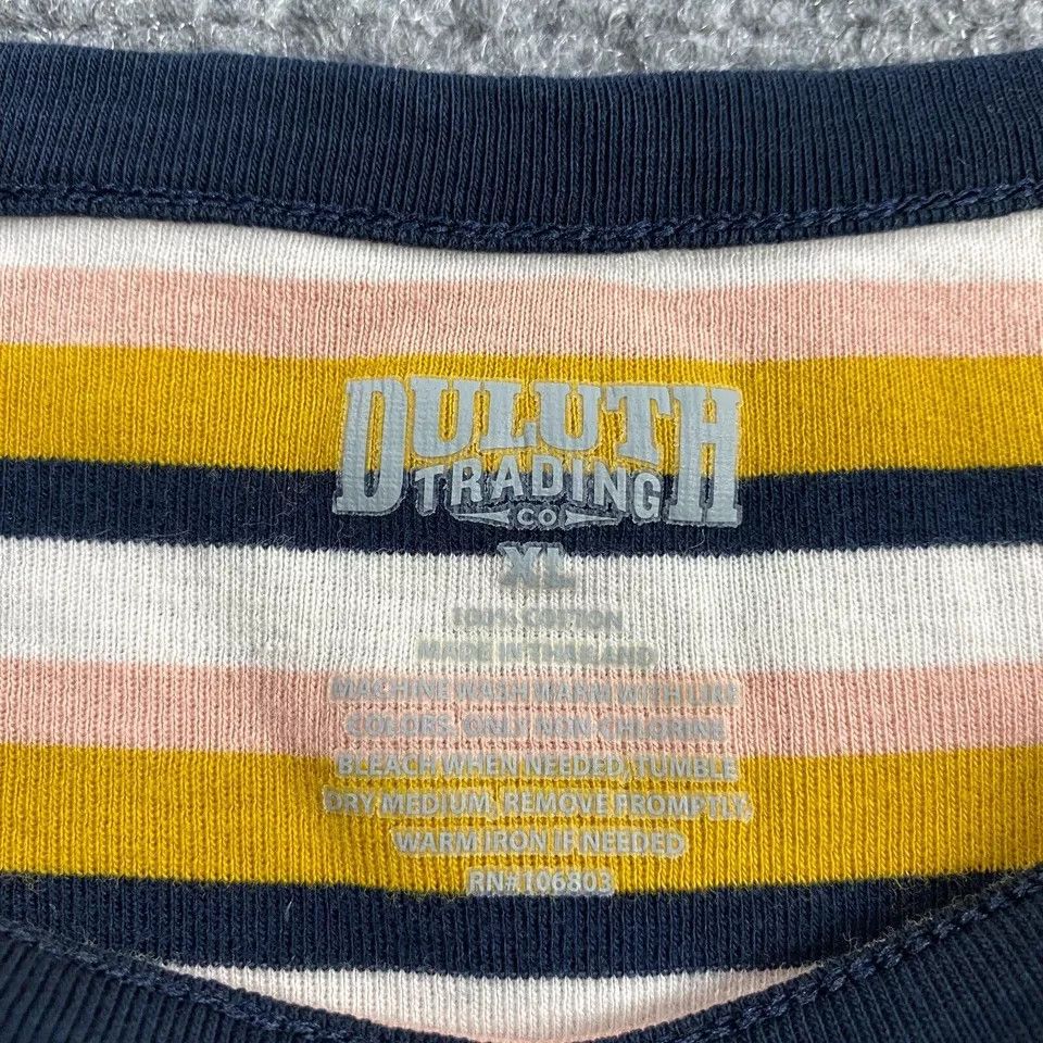 Duluth Trading Company Duluth Trading Top Women's Striped Yellow Casual XL Size XL / US 12-14 / IT 48-50 - 3 Thumbnail