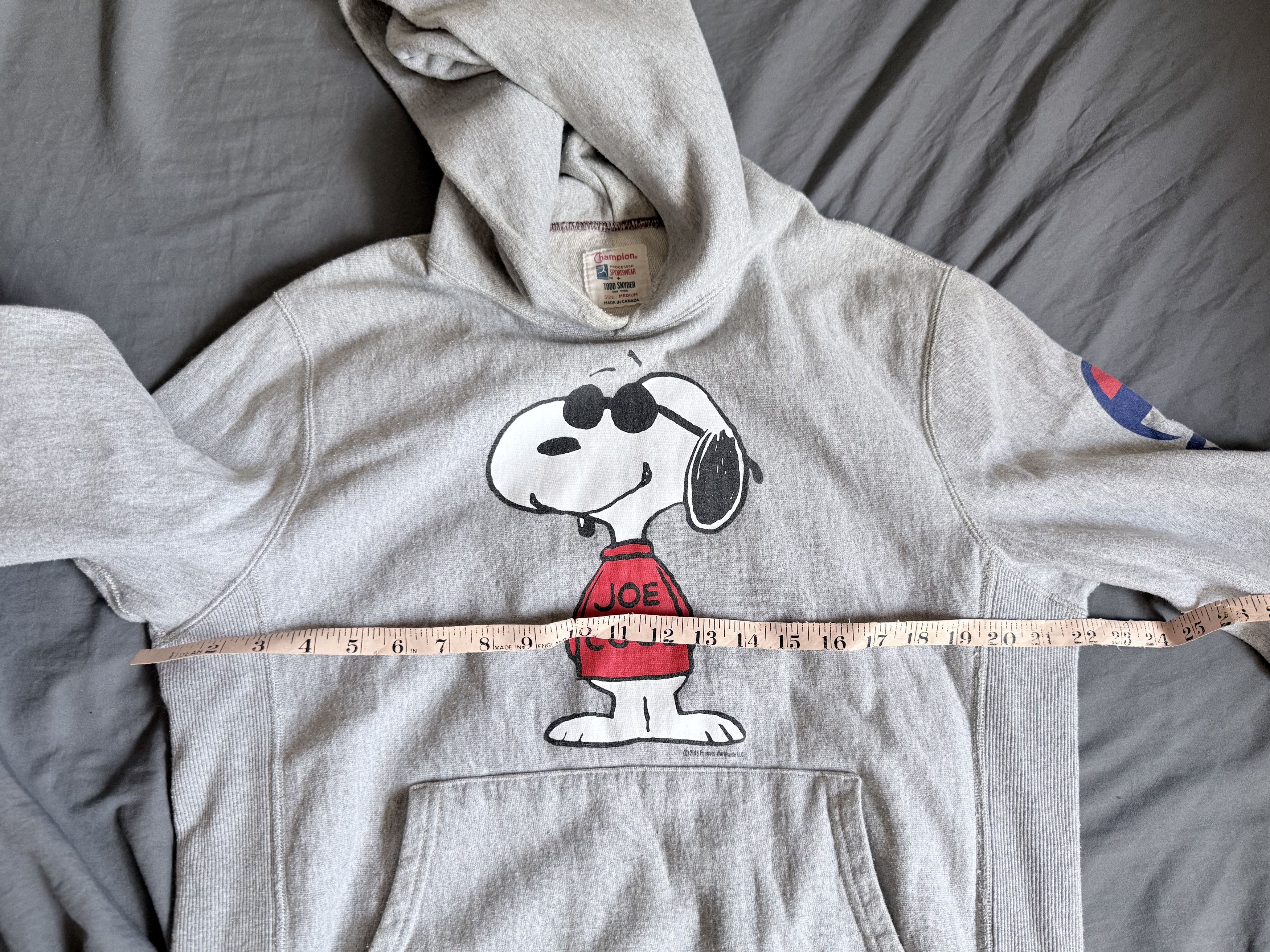 Todd Snyder X Champion Peanuts Snoopy Hoodie Medium
