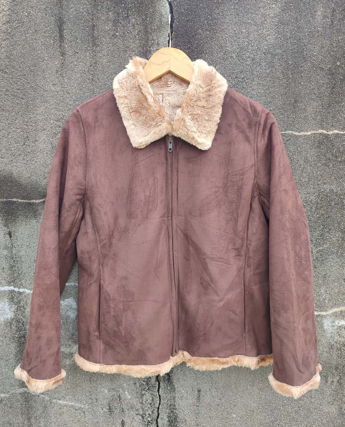 Designer × Japanese Brand Vintage First Bell Faux Shearling Zip Jacket (Japan) Size US M / EU 48-50 / 2 - 1 Thumbnail