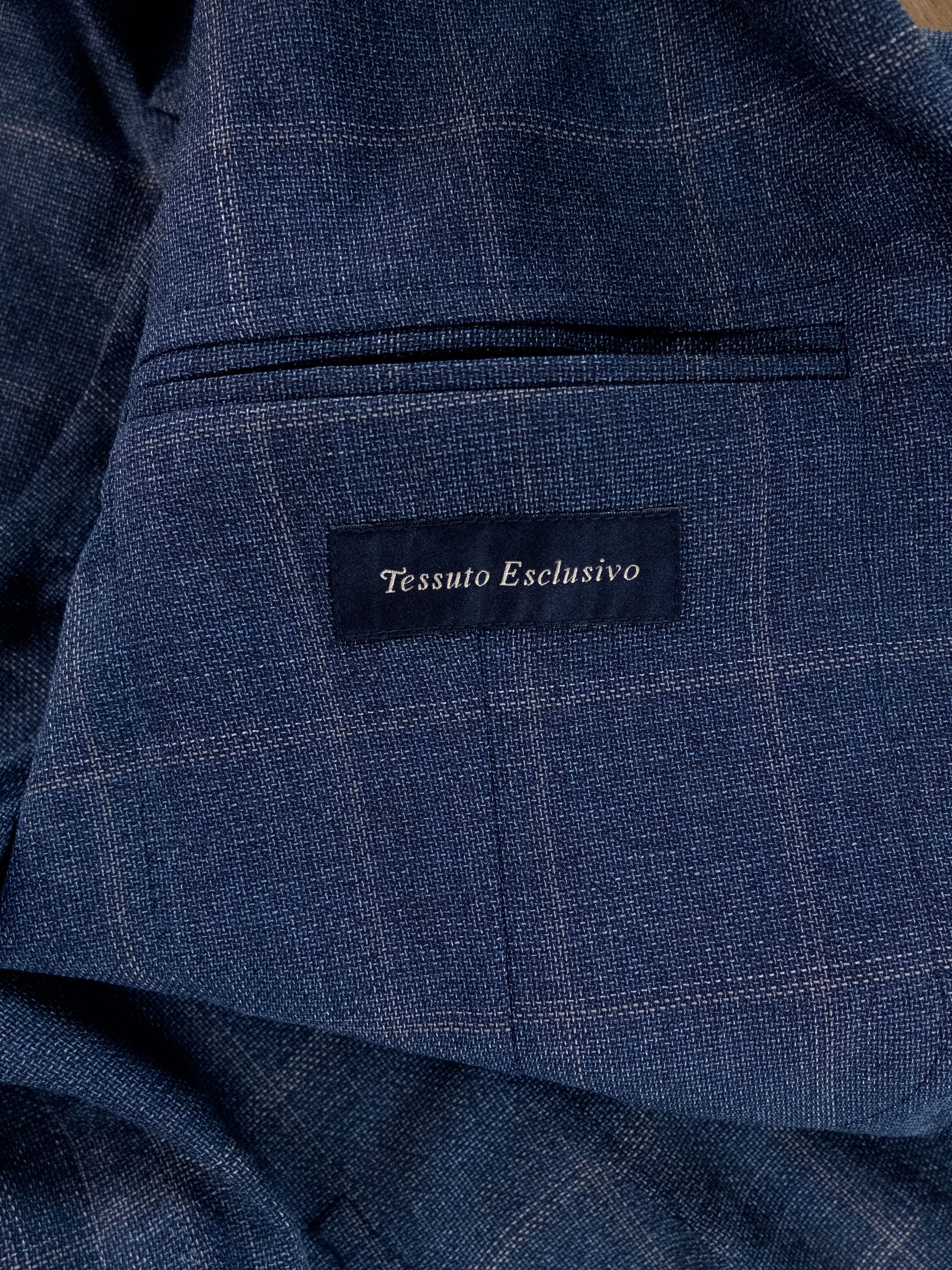 Lardini LARDINI 7 Drop blue plaid wool sportcoat 38 48 Size 38R - 11 Thumbnail