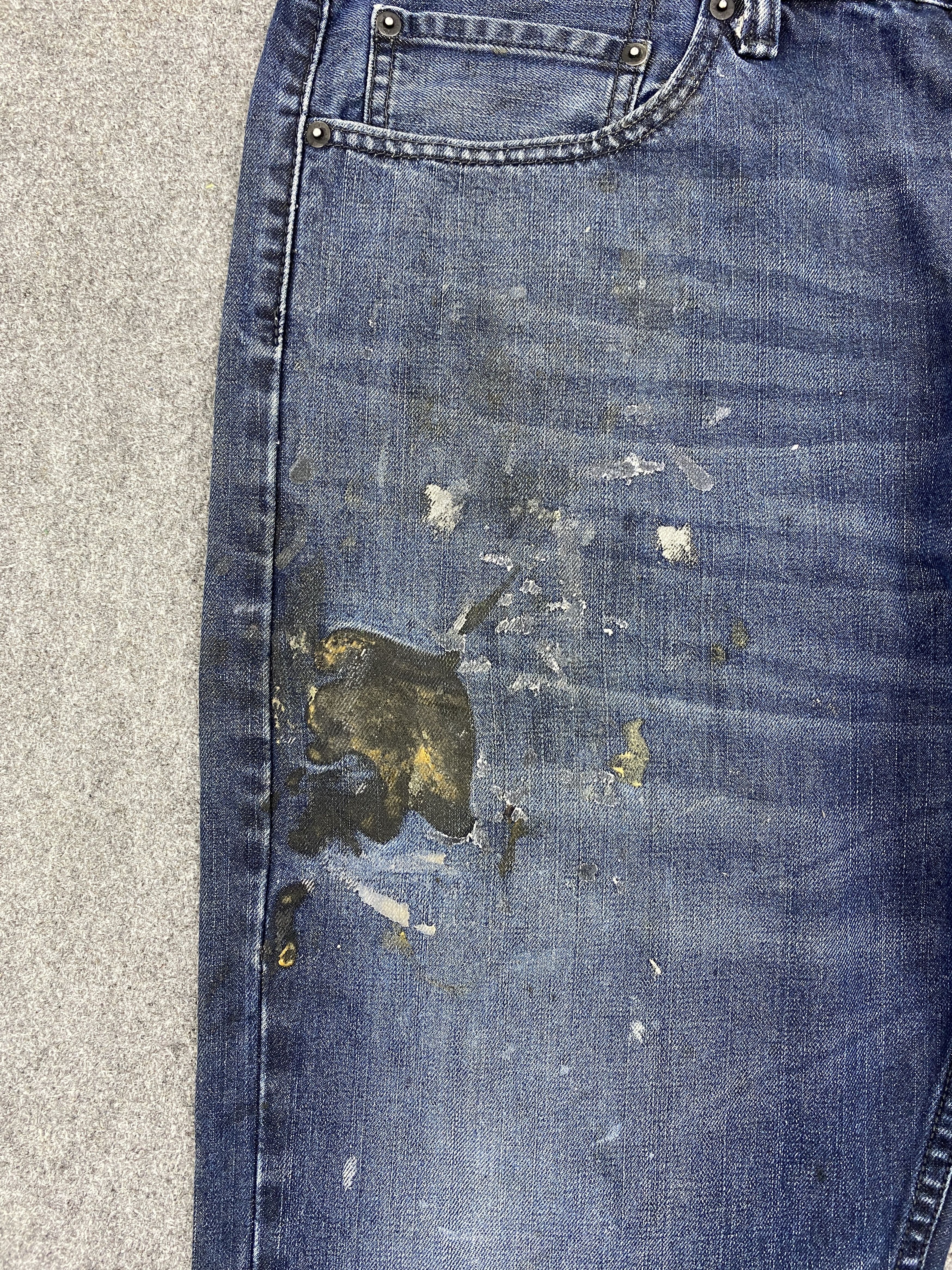Levi's Vintage Dirty Levis 505 Faded Blue Jeans S0037 Size US 40 / EU 56 - 12 Thumbnail