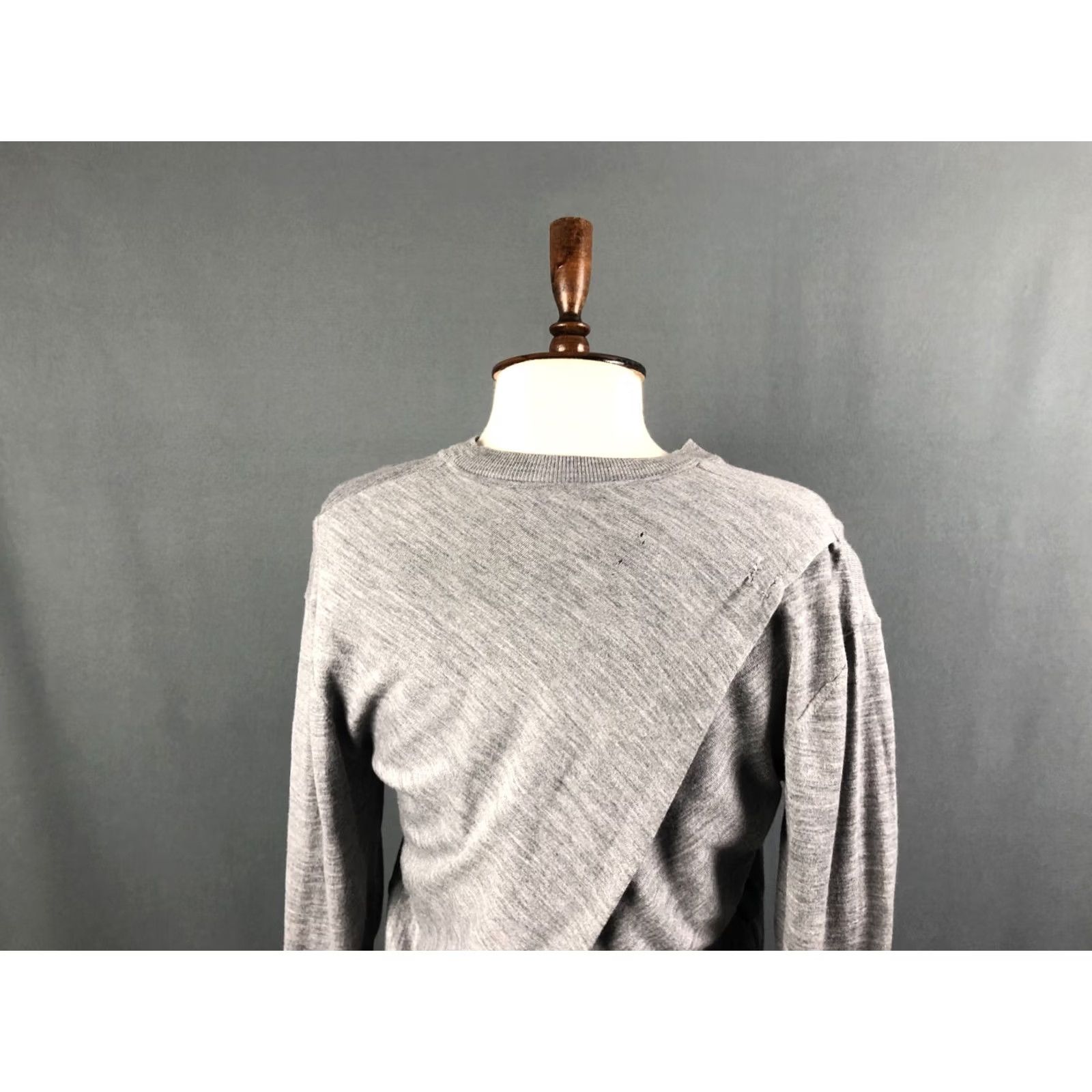 Alexander Wang Alexander Wang Pullover Sweater Women Gray S Merino Wool Layered Size S / US 4 / IT 40 - 4 Thumbnail