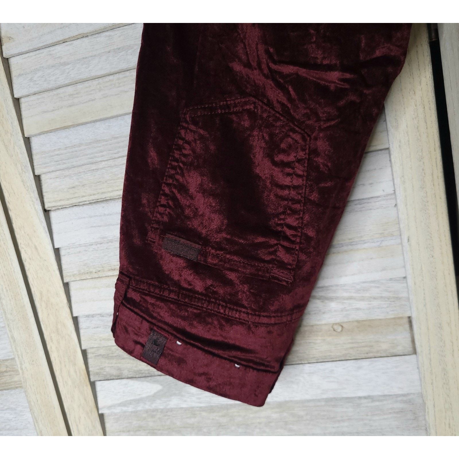 7 For All Mankind 7 For All Mankind Velvet Skinny Jeans Size 25 in Wine Size 25" / US 0 / IT 36 - 10 Thumbnail