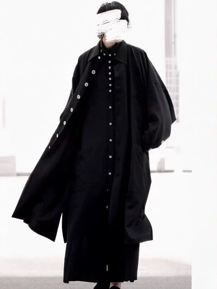 Yohji Yamamoto Yohji Yamamoto 19AW Vintage White Button Long Shirt Men's Size US S / EU 44-46 / 1 - 2 Thumbnail